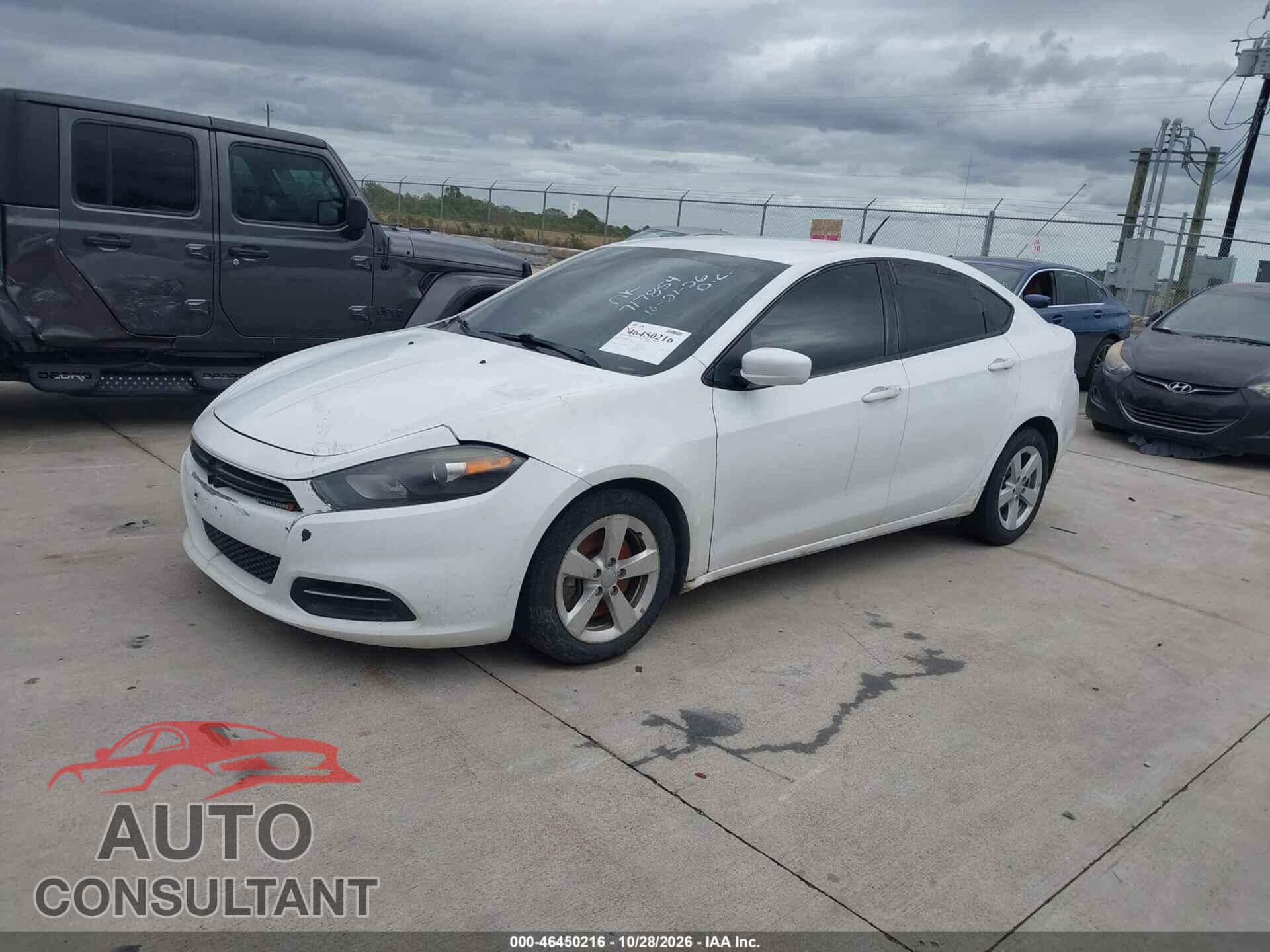 DODGE DART 2016 - 1C3CDFBB8GD717854