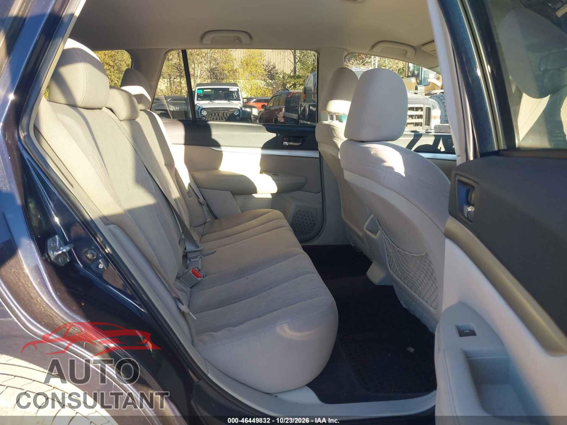 SUBARU OUTBACK 2013 - 4S4BRBCC4D3226431