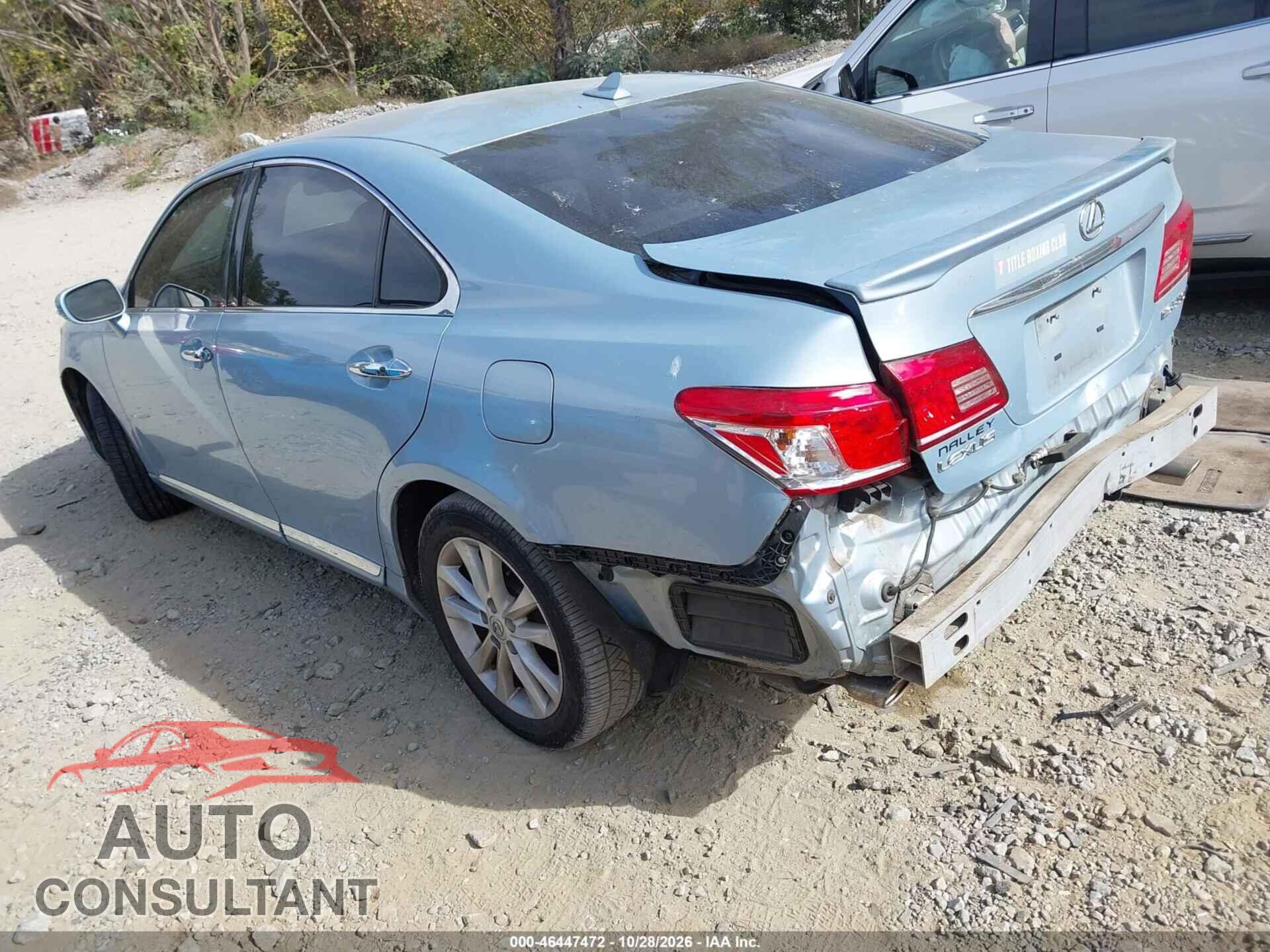 LEXUS ES 350 2010 - JTHBK1EG5A2353613