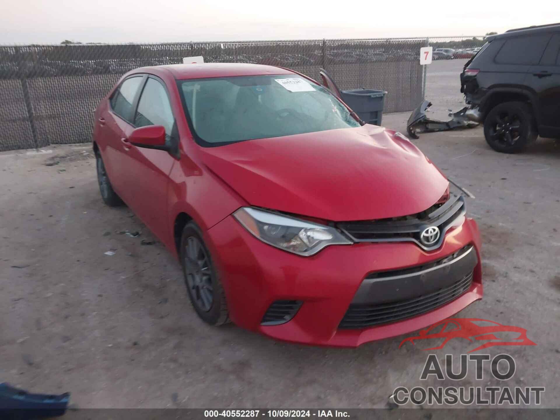 TOYOTA COROLLA 2016 - 2T1BURHE7GC666743