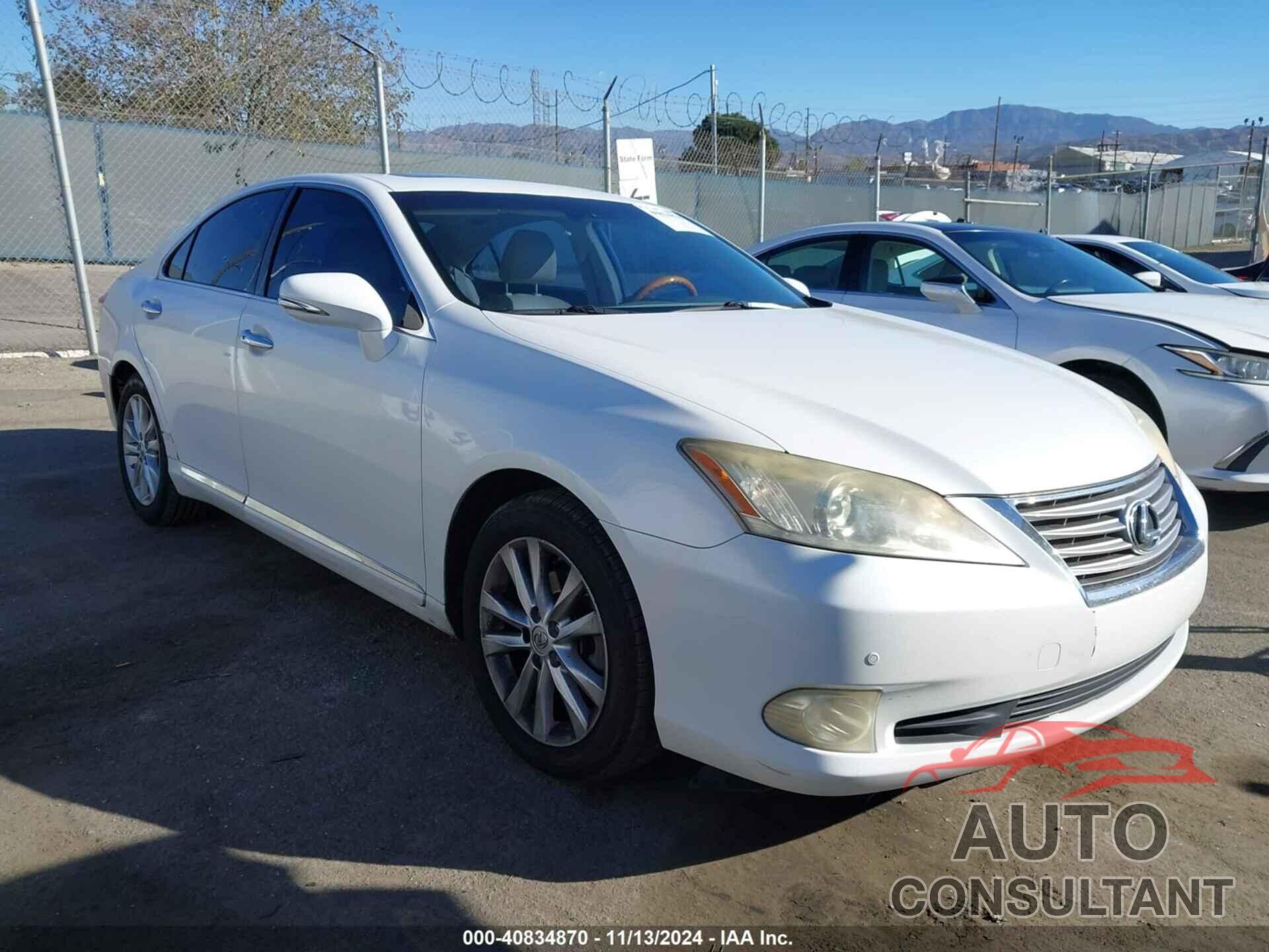 LEXUS ES 350 2010 - JTHBK1EG0A2362414