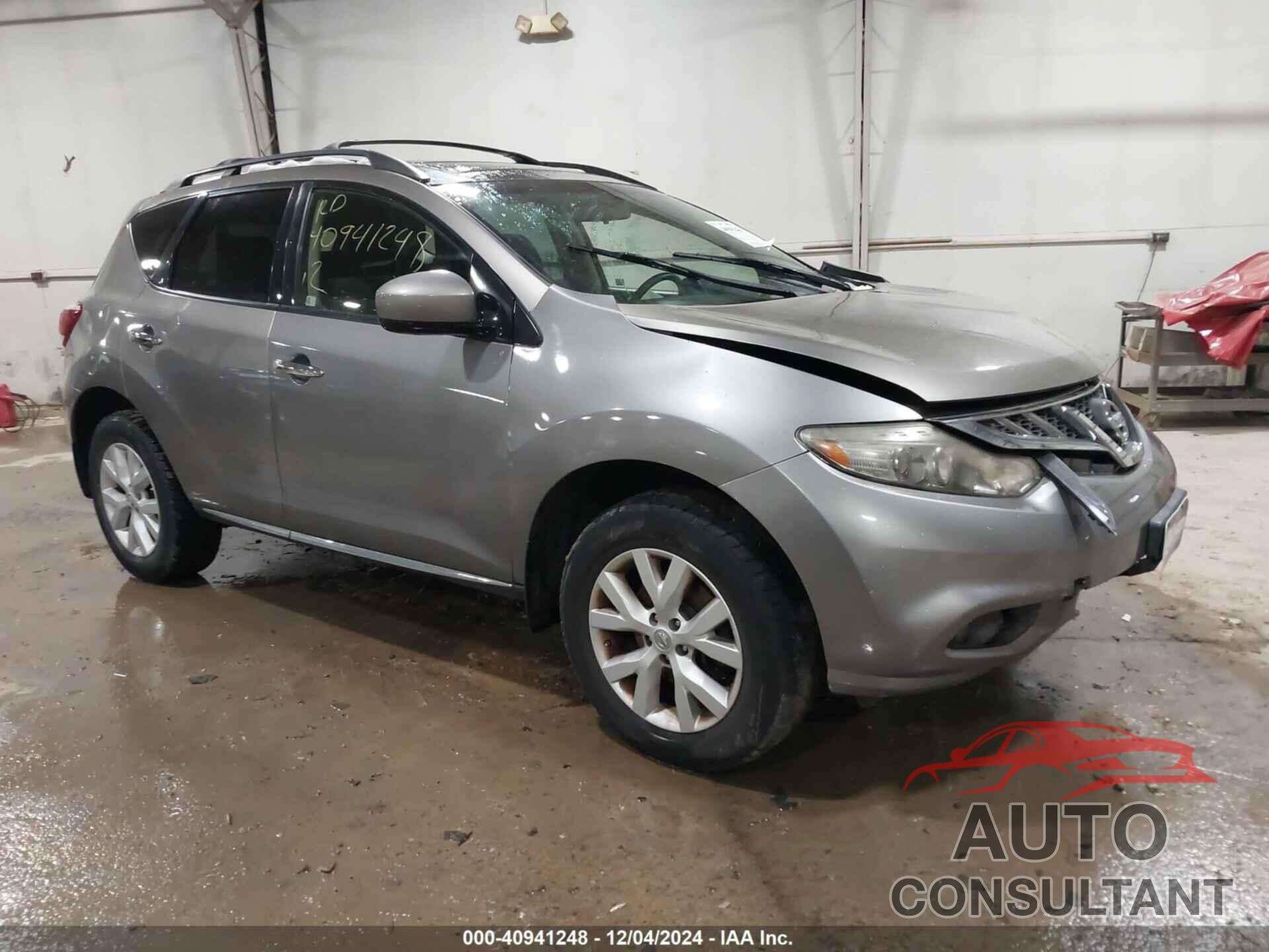 NISSAN MURANO 2012 - JN8AZ1MW6CW230579