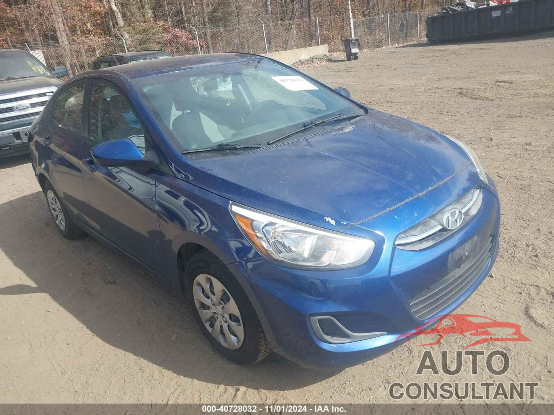 HYUNDAI ACCENT 2017 - KMHCT4AE5HU321182