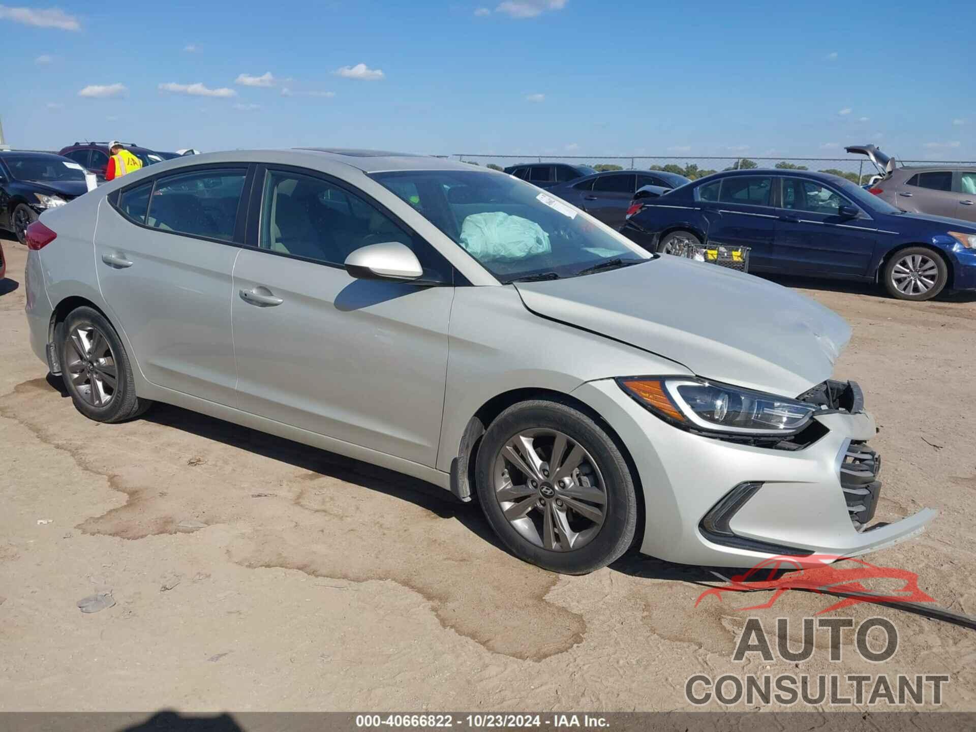 HYUNDAI ELANTRA 2018 - 5NPD84LFXJH264994