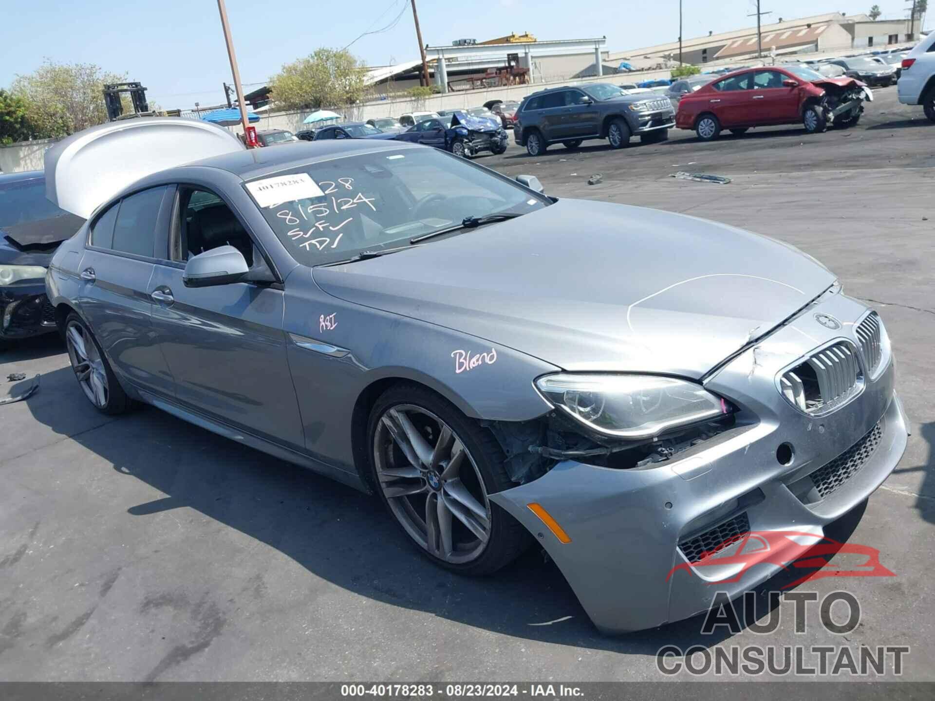 BMW 650I GRAN COUPE 2017 - WBA6D4C30HD981329