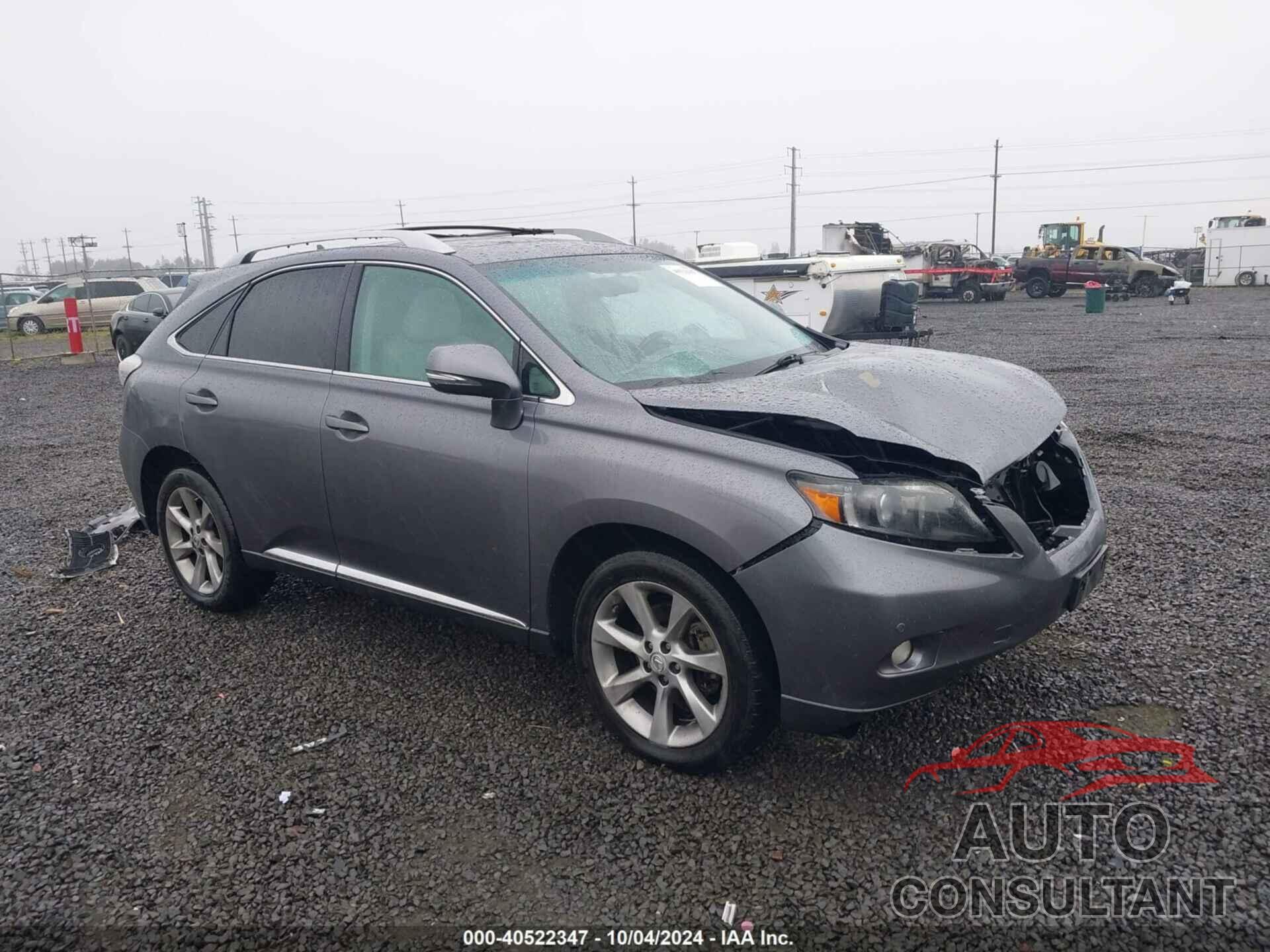 LEXUS RX 350 2012 - 2T2ZK1BA2CC075012