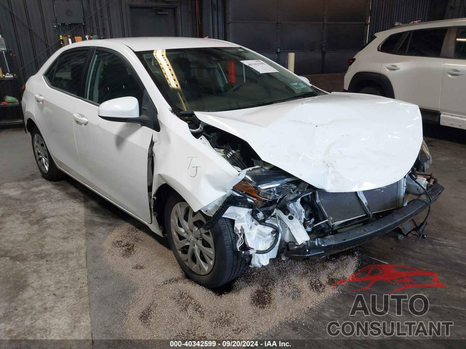 TOYOTA COROLLA 2019 - 2T1BURHE9KC201731