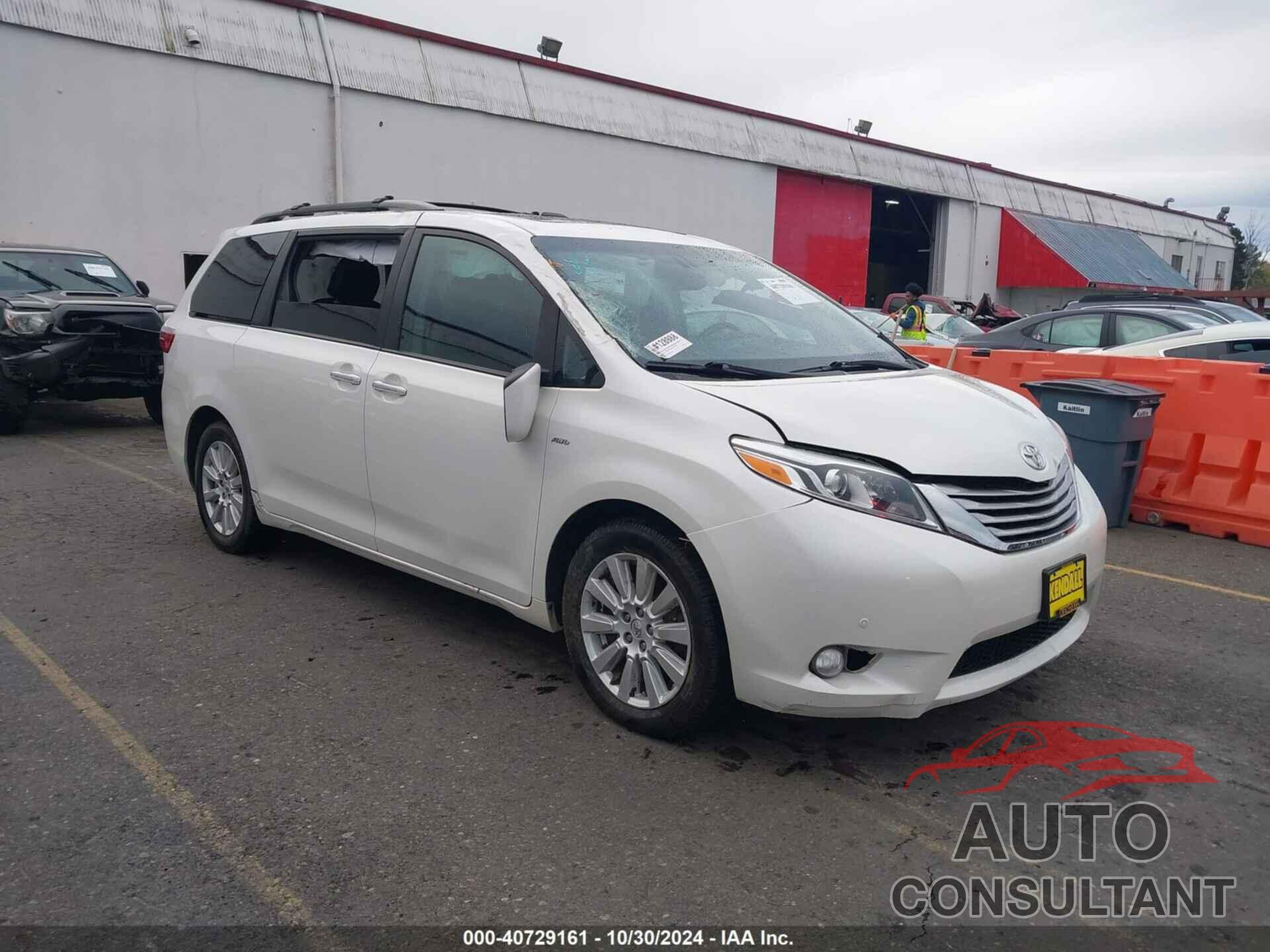 TOYOTA SIENNA 2017 - 5TDDZ3DCXHS166905