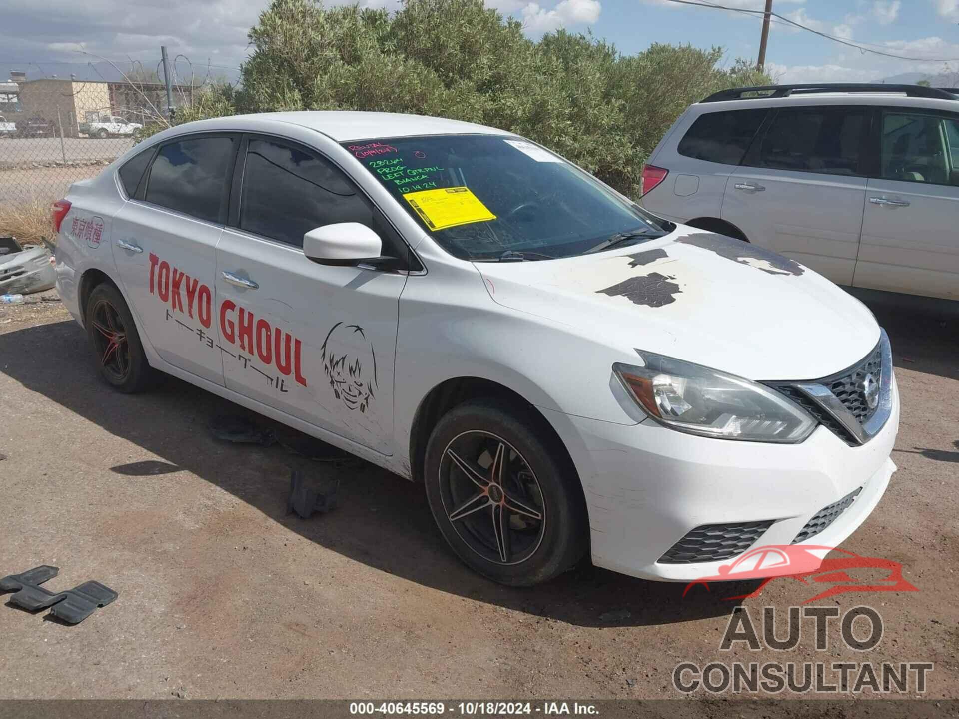 NISSAN SENTRA 2018 - 3N1AB7AP0JY300392