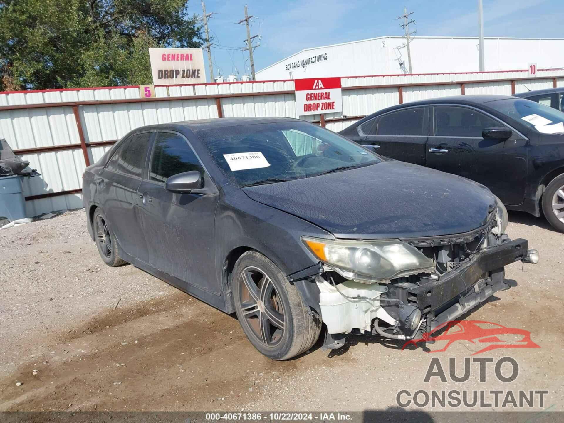 TOYOTA CAMRY 2012 - 4T1BF1FK3CU149002
