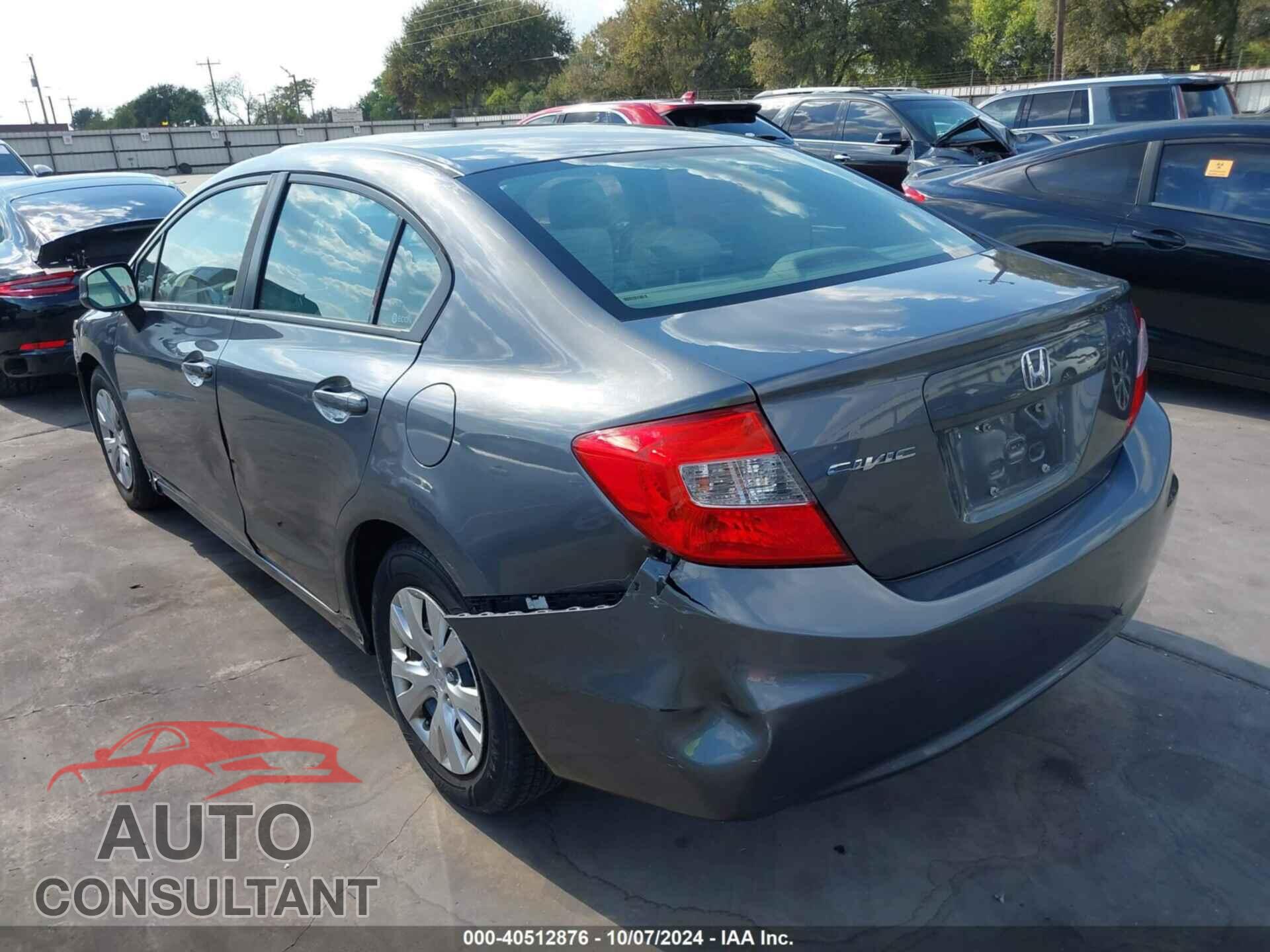 HONDA CIVIC 2012 - 19XFB2F52CE036724