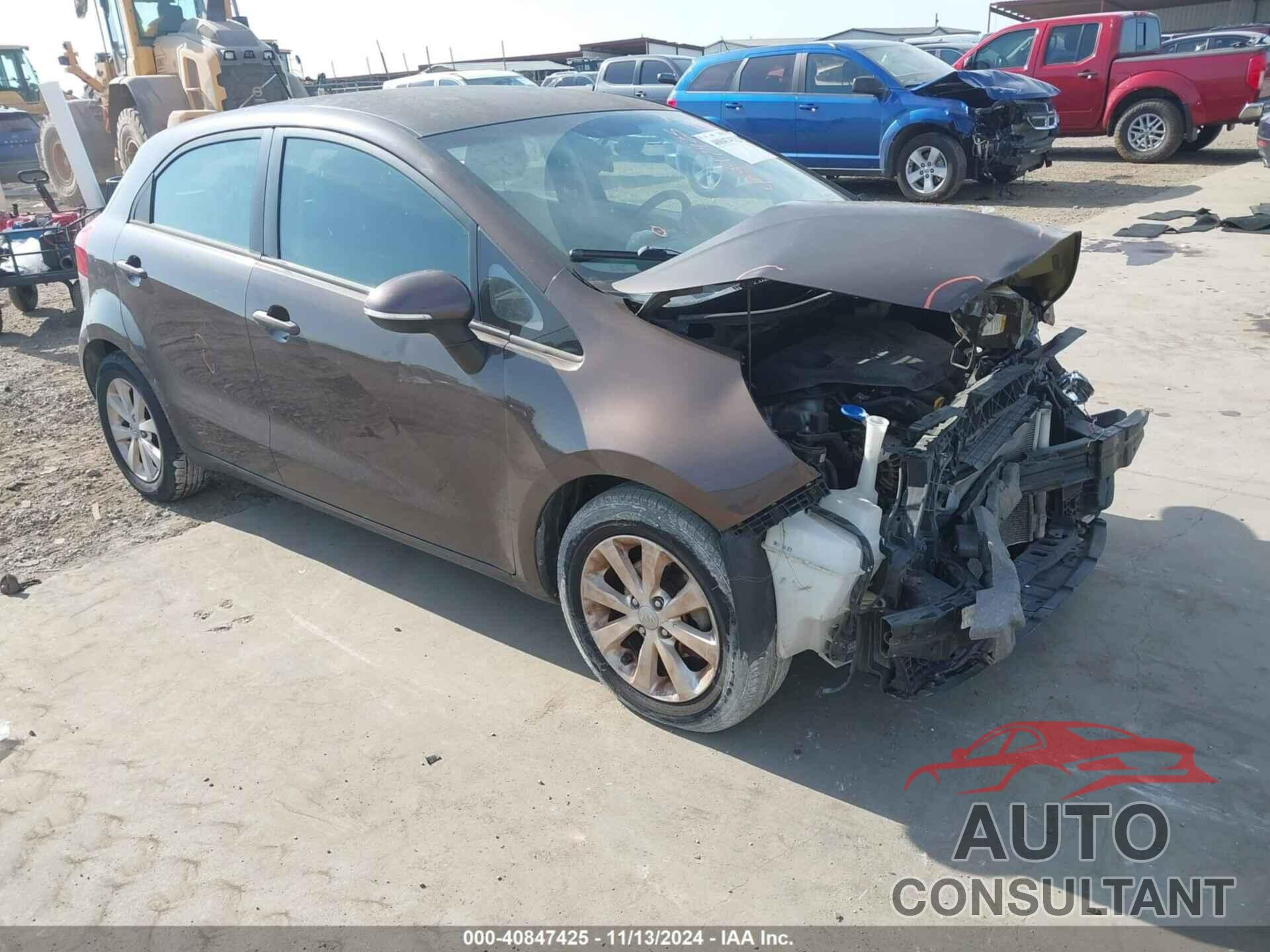 KIA RIO5 2012 - KNADN5A39C6013272