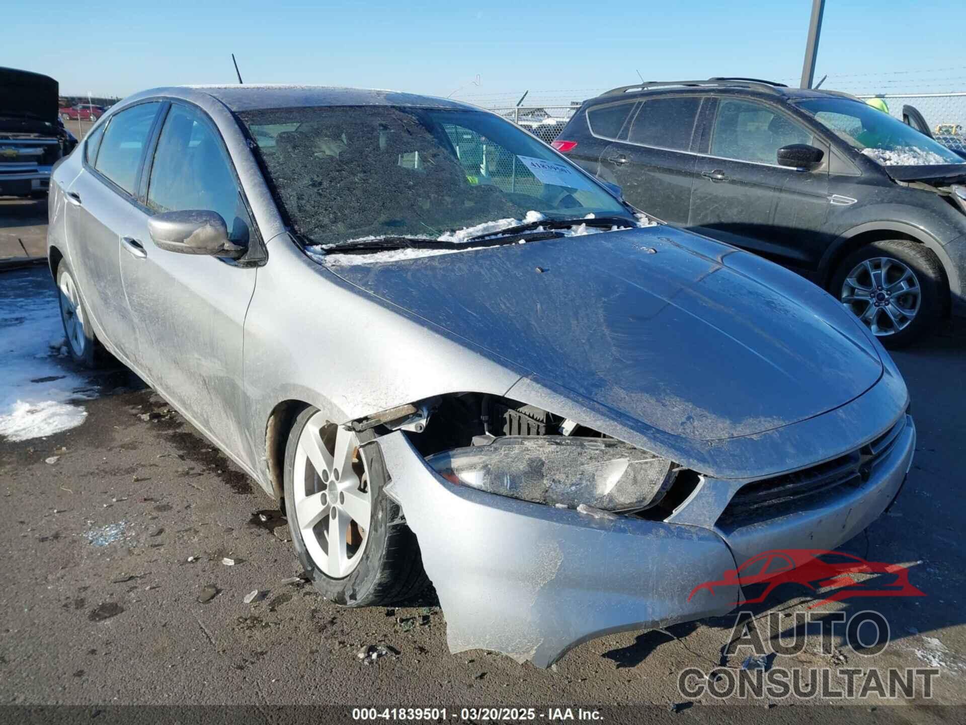 DODGE DART 2015 - 1C3CDFBB3FD158874
