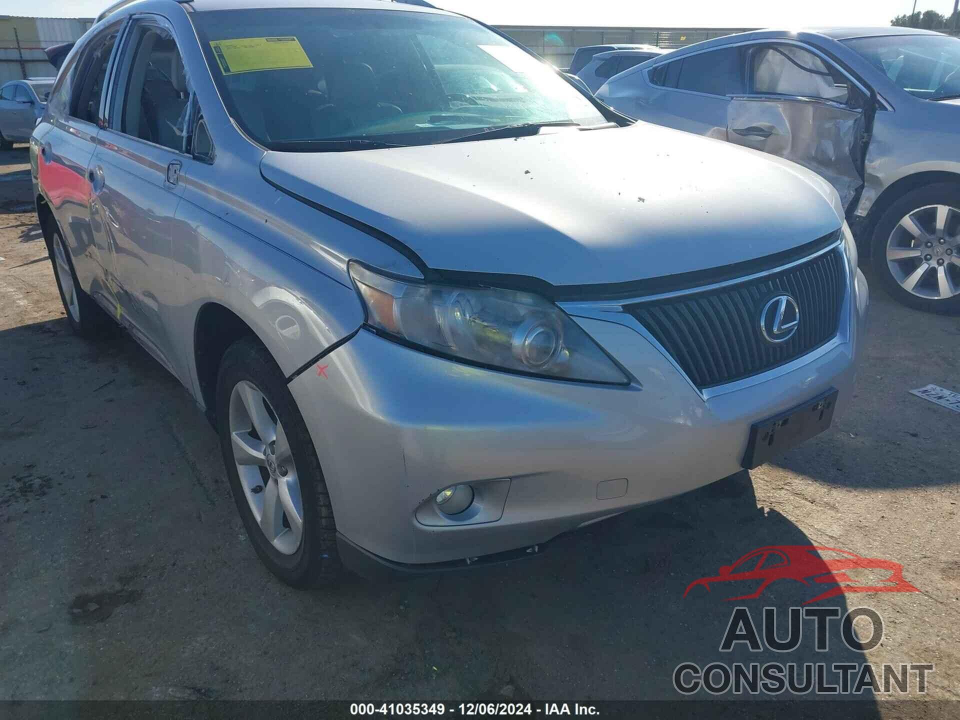 LEXUS RX 350 2010 - 2T2BK1BA6AC030363