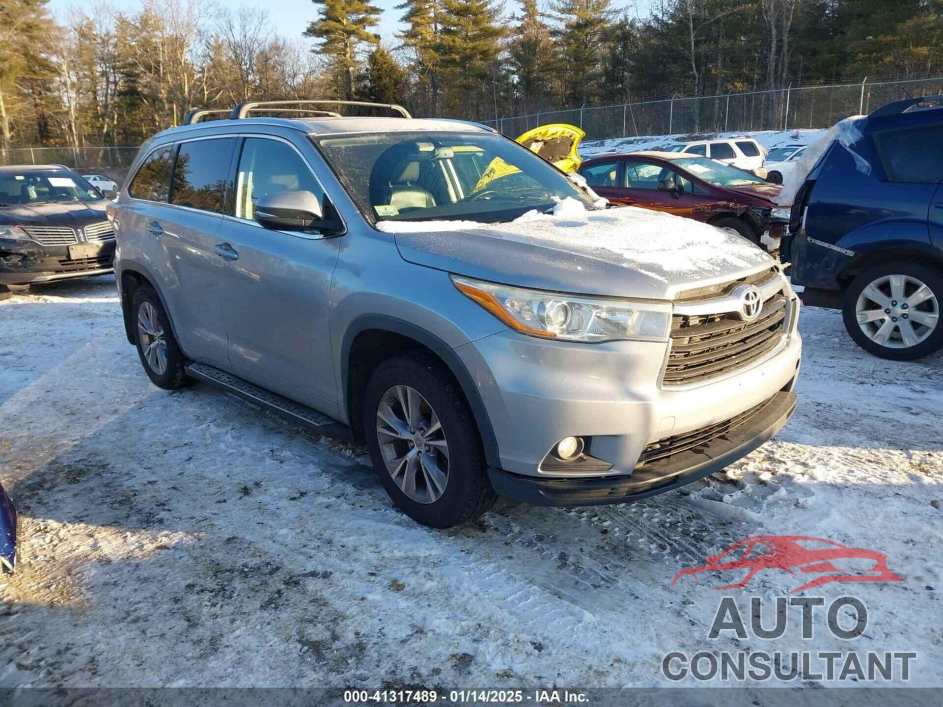 TOYOTA HIGHLANDER 2015 - 5TDJKRFH2FS080343