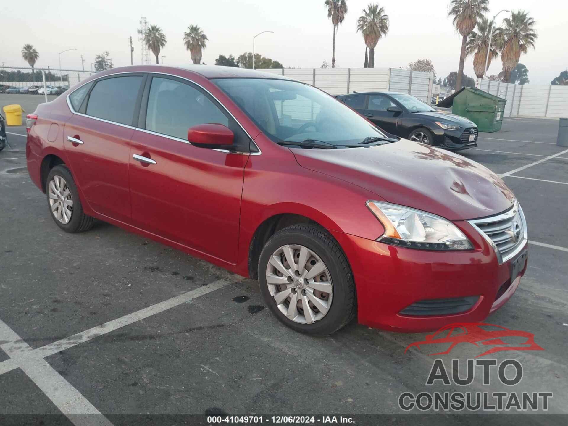 NISSAN SENTRA 2014 - 3N1AB7APXEY265592