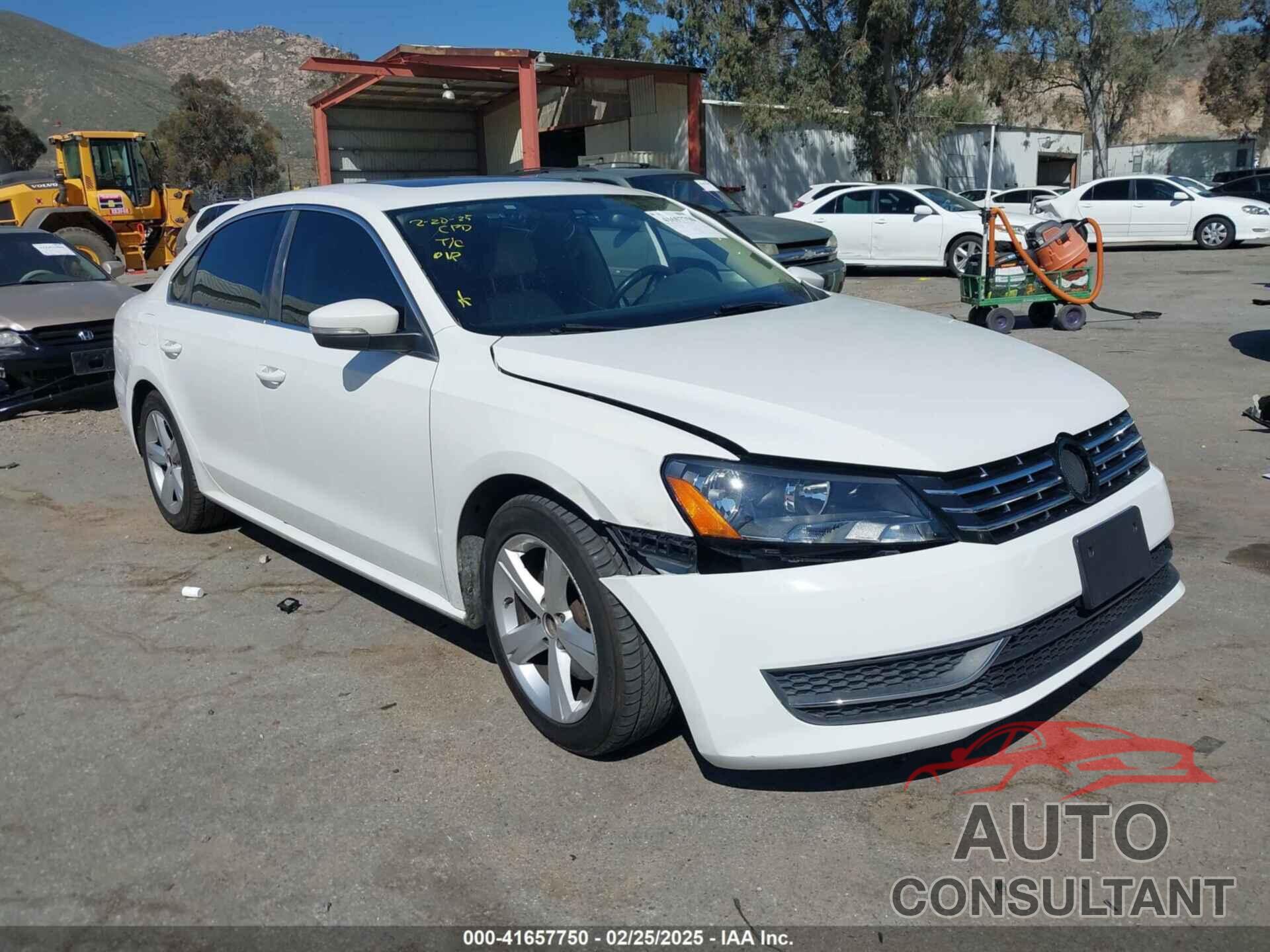 VOLKSWAGEN PASSAT 2012 - 1VWBP7A3XCC109832