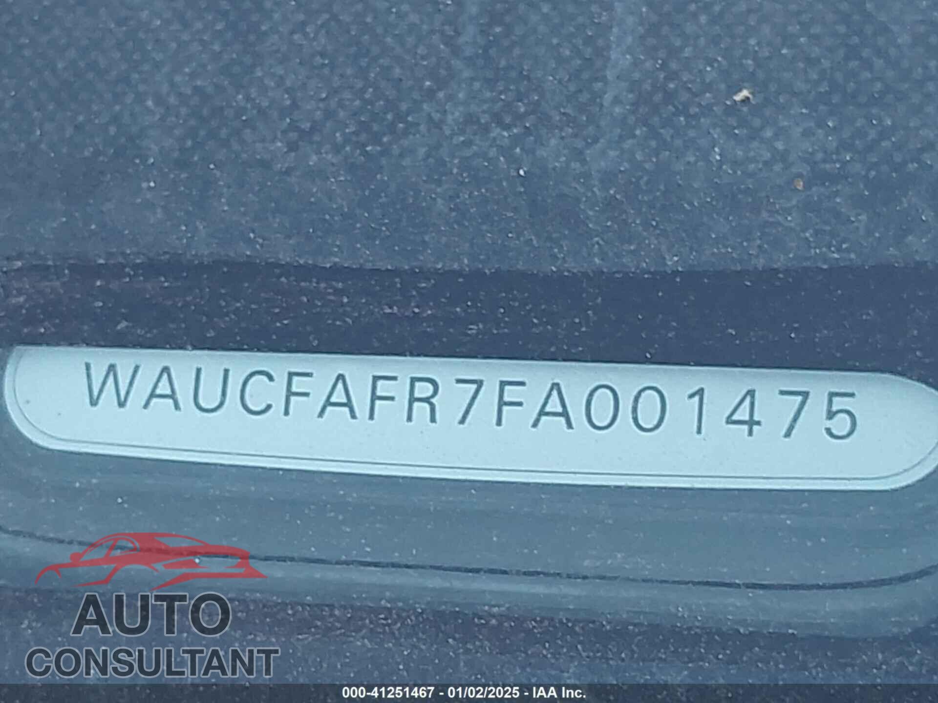 AUDI A5 2015 - WAUCFAFR7FA001475