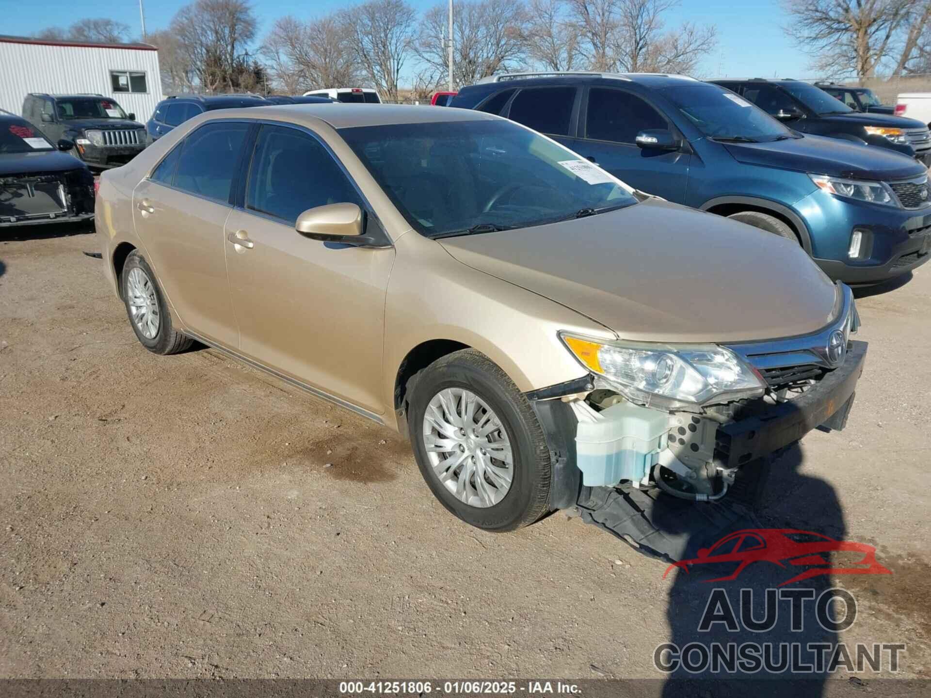TOYOTA CAMRY 2012 - 4T4BF1FK2CR158599