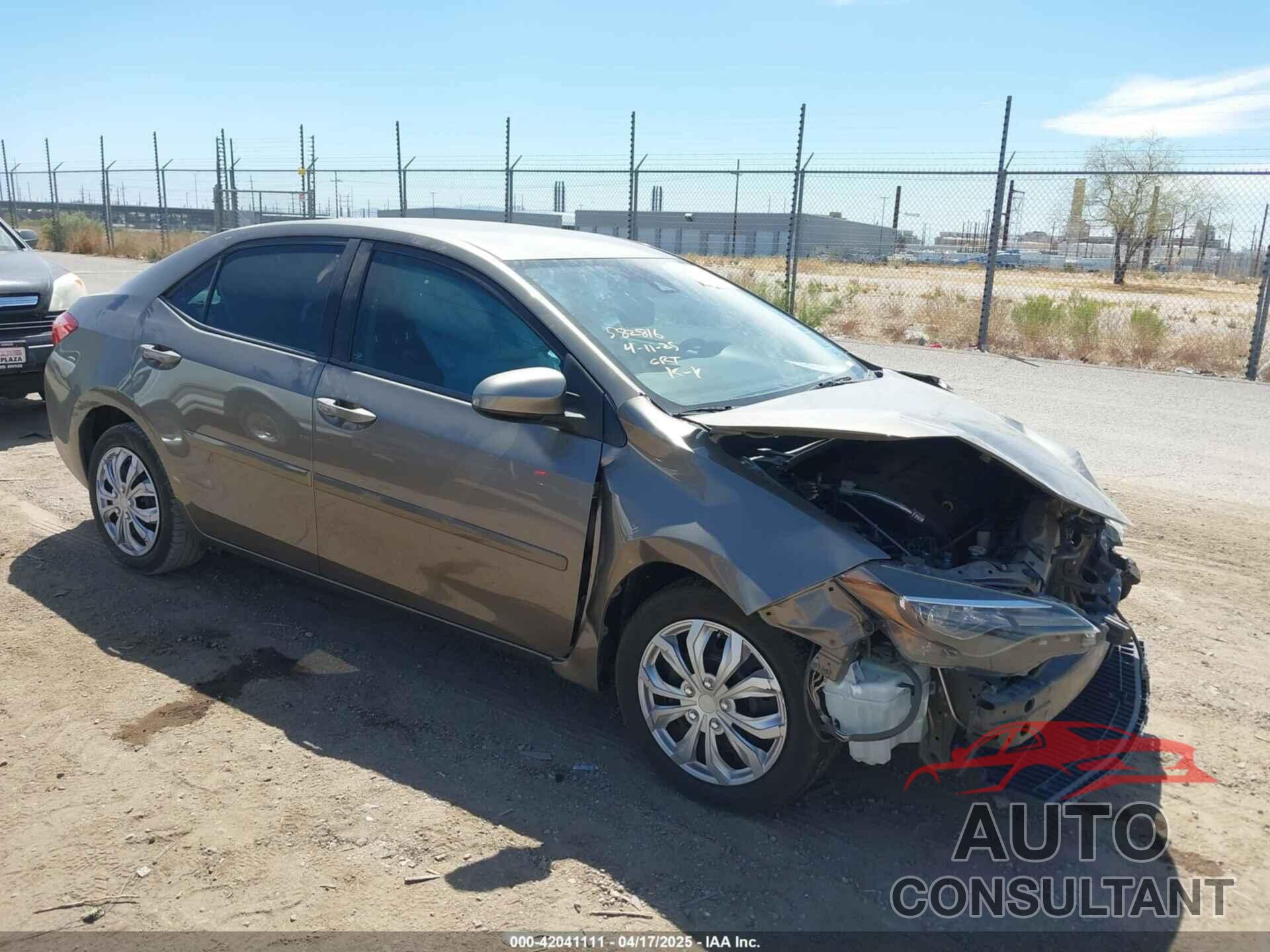 TOYOTA COROLLA 2017 - 2T1BURHE5HC961129