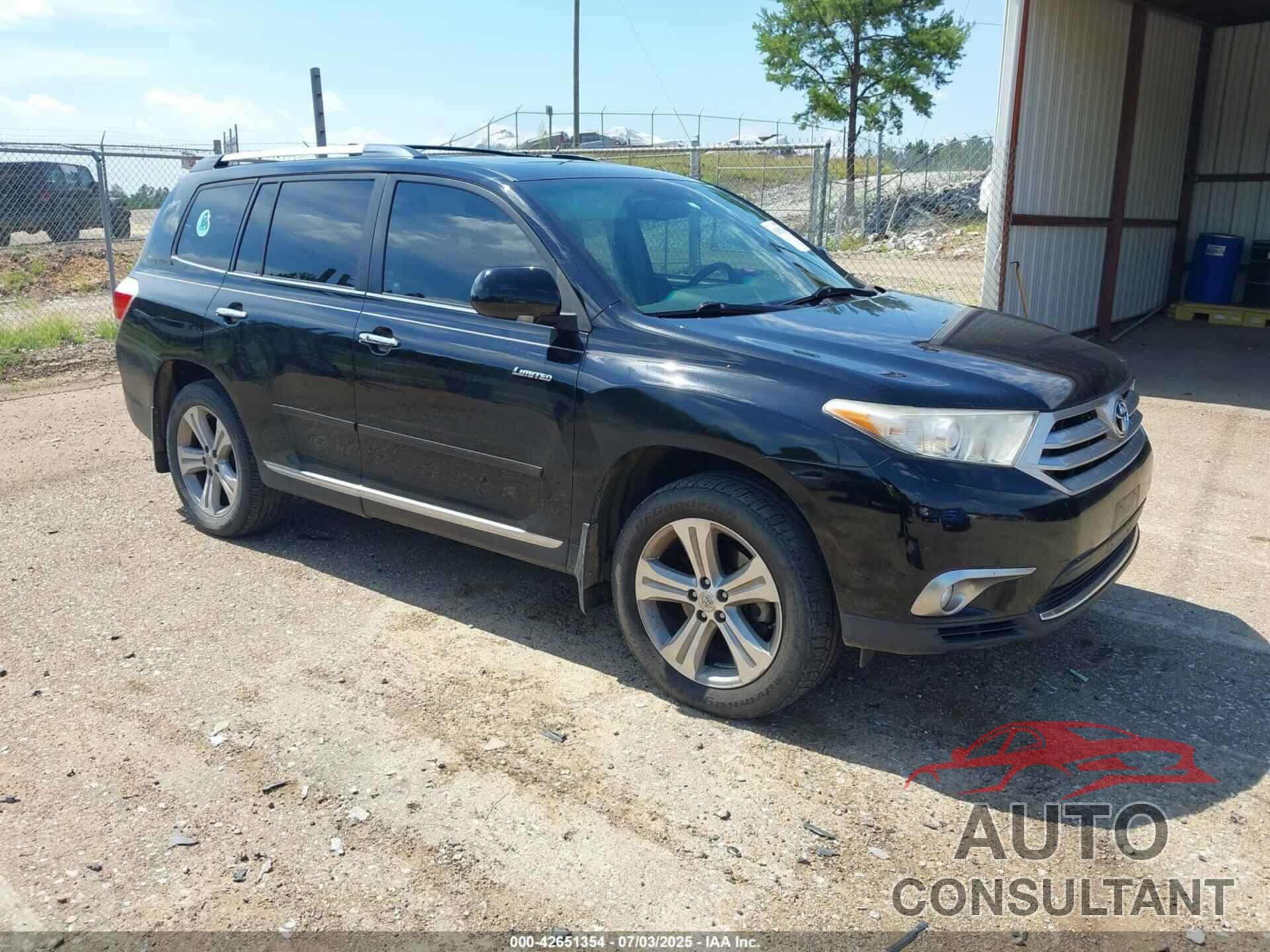 TOYOTA HIGHLANDER 2012 - 5TDDK3EH5CS119692