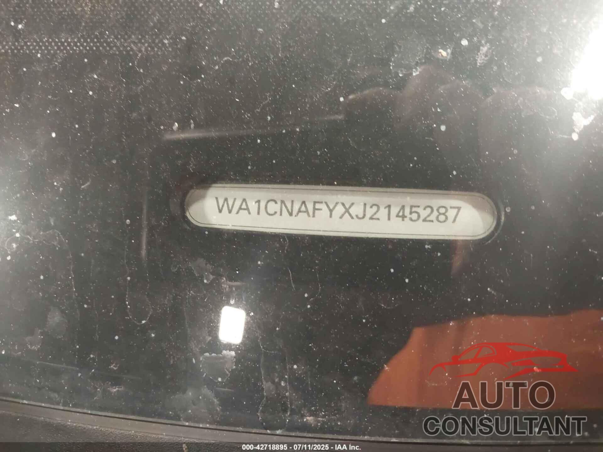 AUDI Q5 2018 - WA1CNAFYXJ2145287