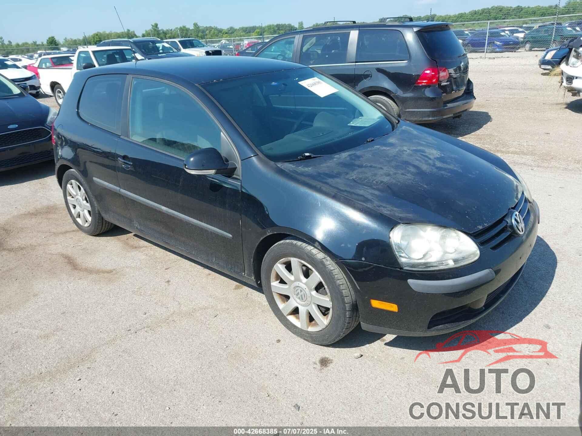 VOLKSWAGEN RABBIT 2009 - WVWAA71K19W098170