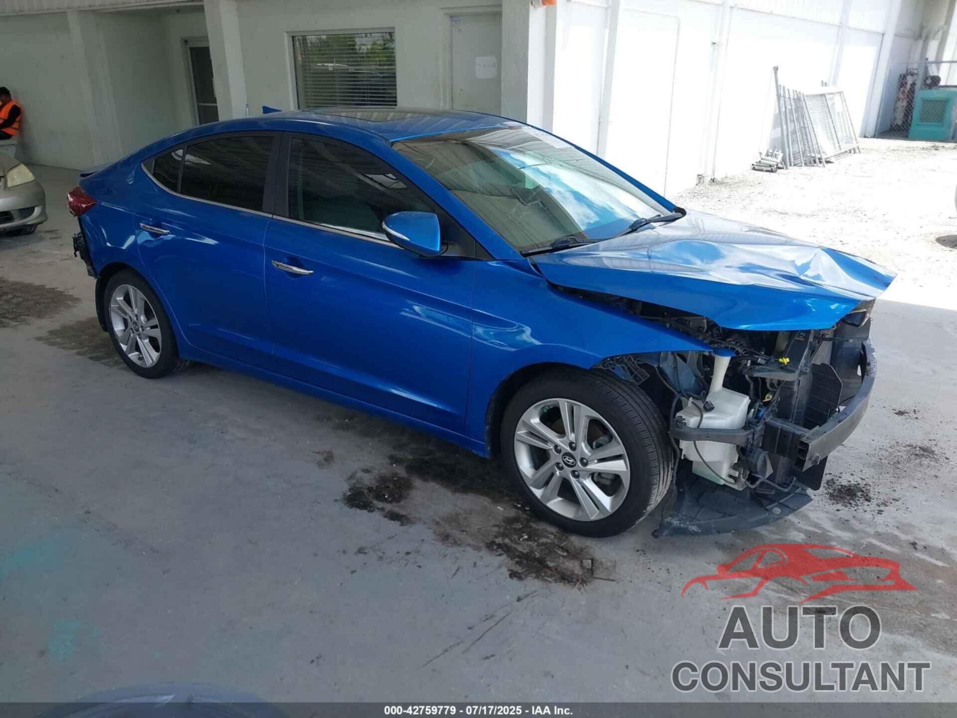 HYUNDAI ELANTRA 2017 - KMHD84LF8HU193791