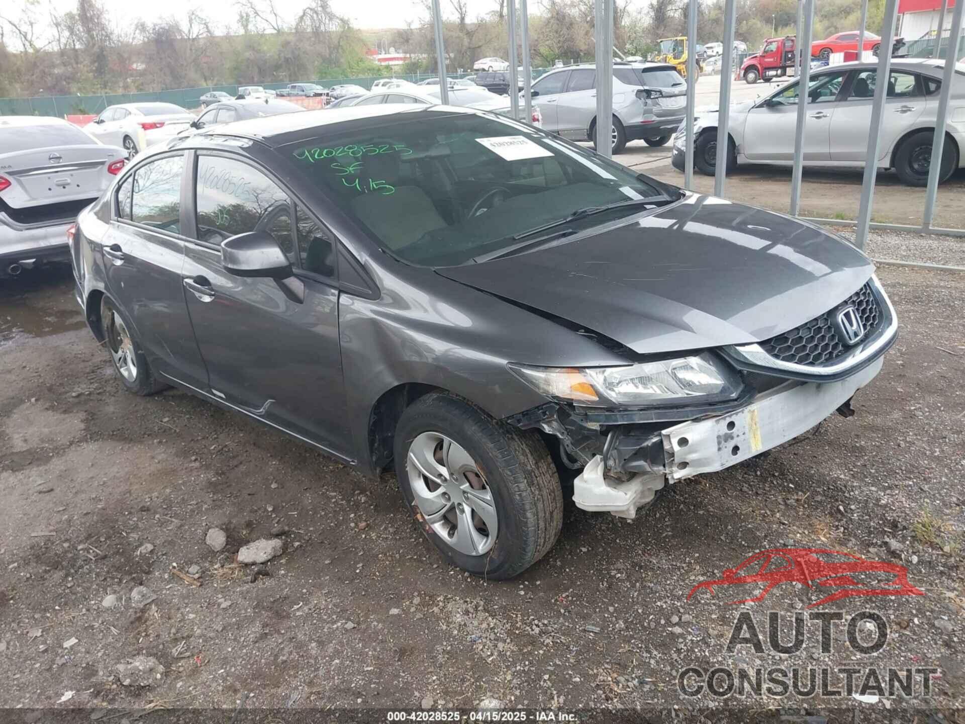 HONDA CIVIC 2013 - 19XFB2F55DE240659