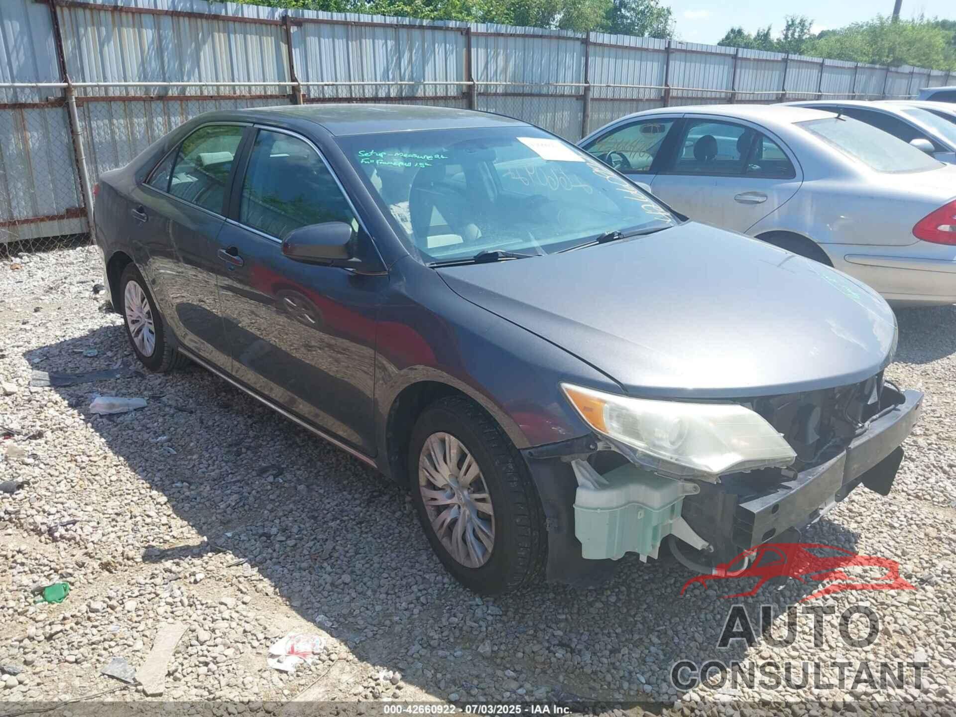 TOYOTA CAMRY 2012 - 4T4BF1FK2CR221216