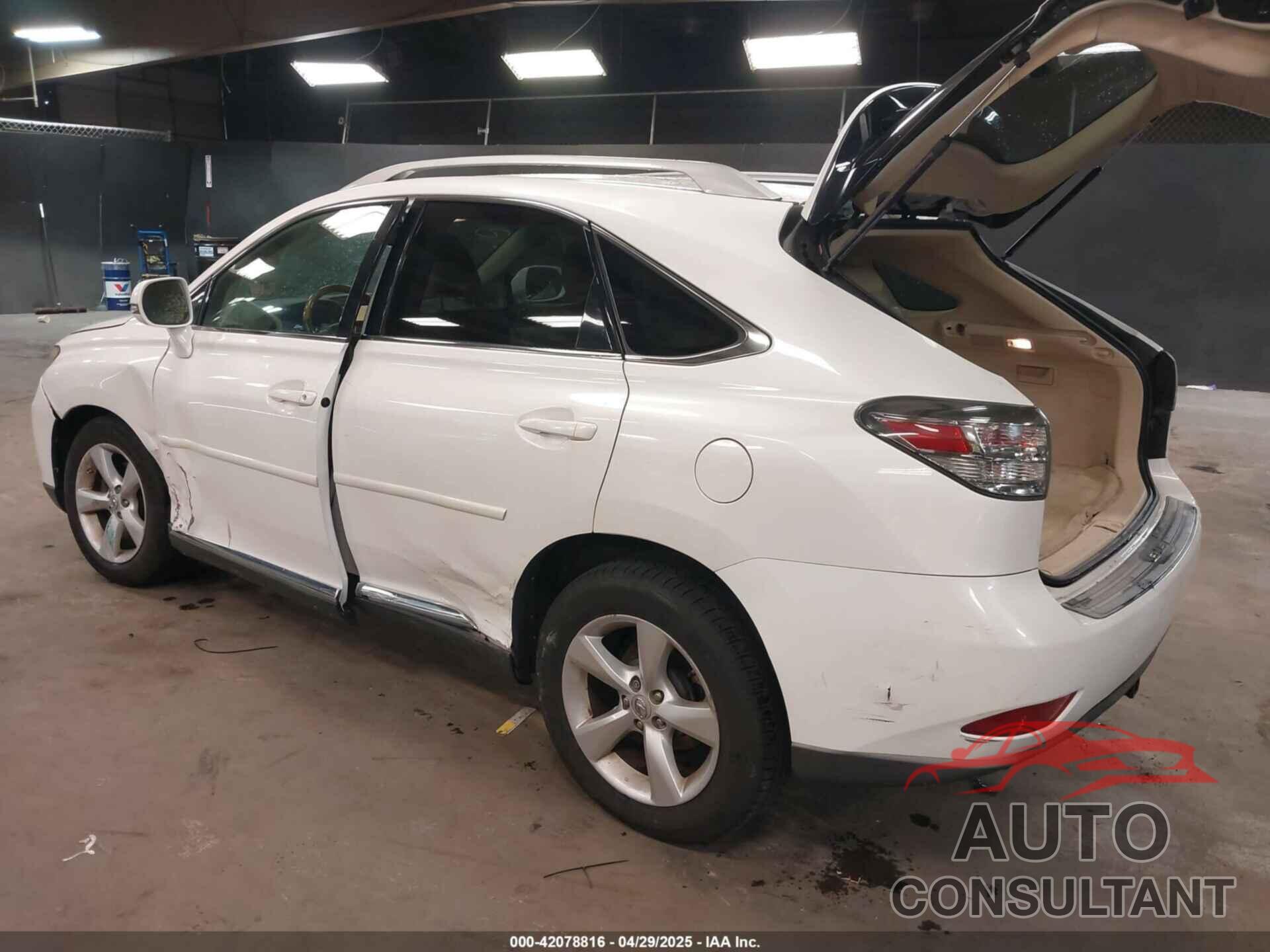 LEXUS RX 350 2010 - 2T2BK1BAXAC035811