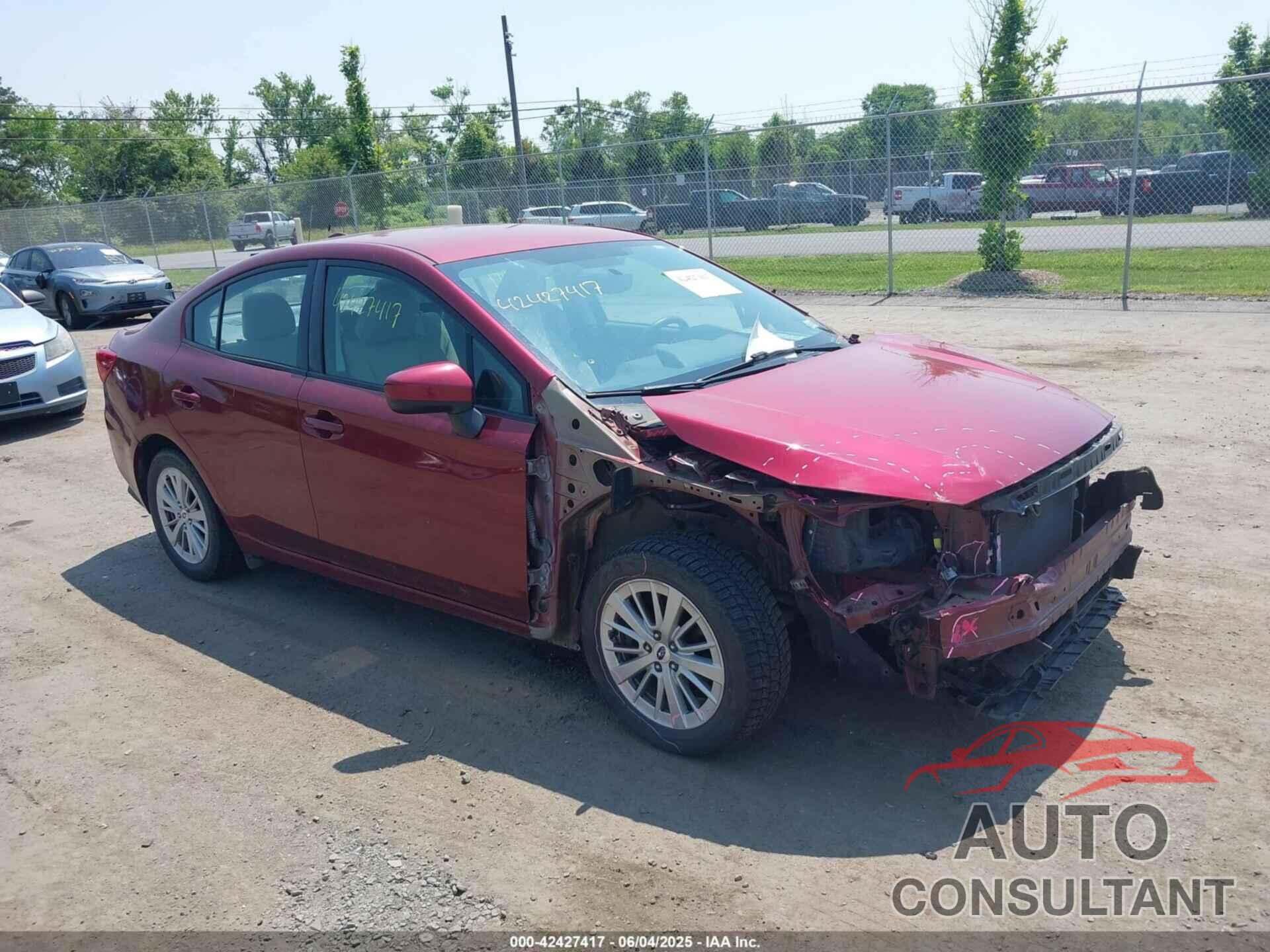 SUBARU IMPREZA 2017 - 4S3GKAD65H3629082