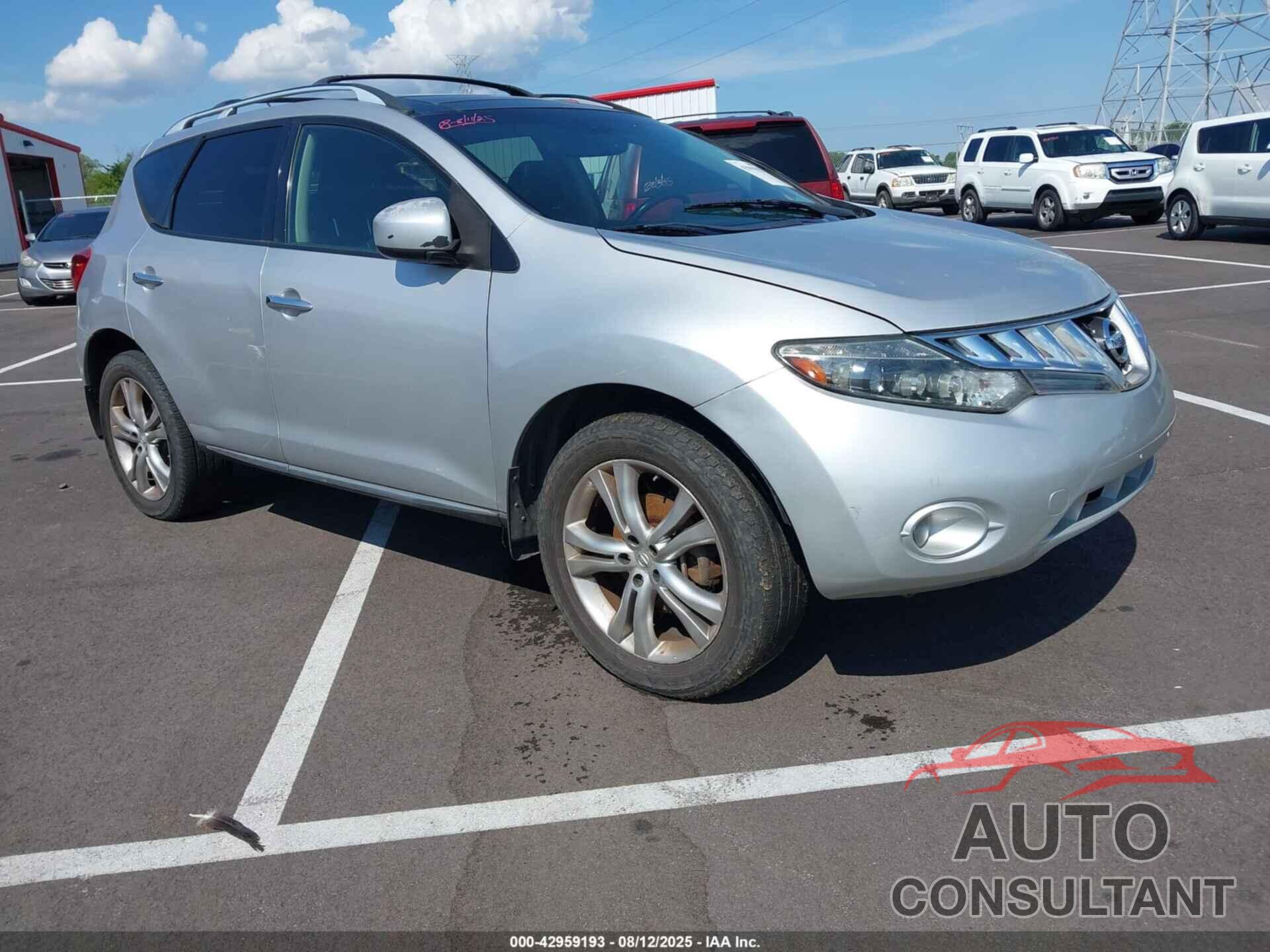 NISSAN MURANO 2009 - JN8AZ18W99W111475