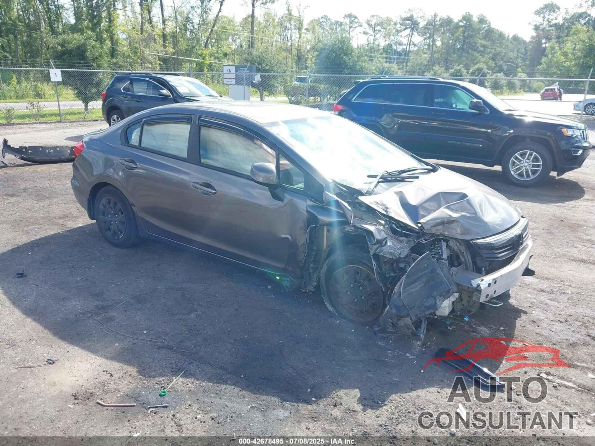 HONDA CIVIC 2012 - 19XFB2F51CE074185