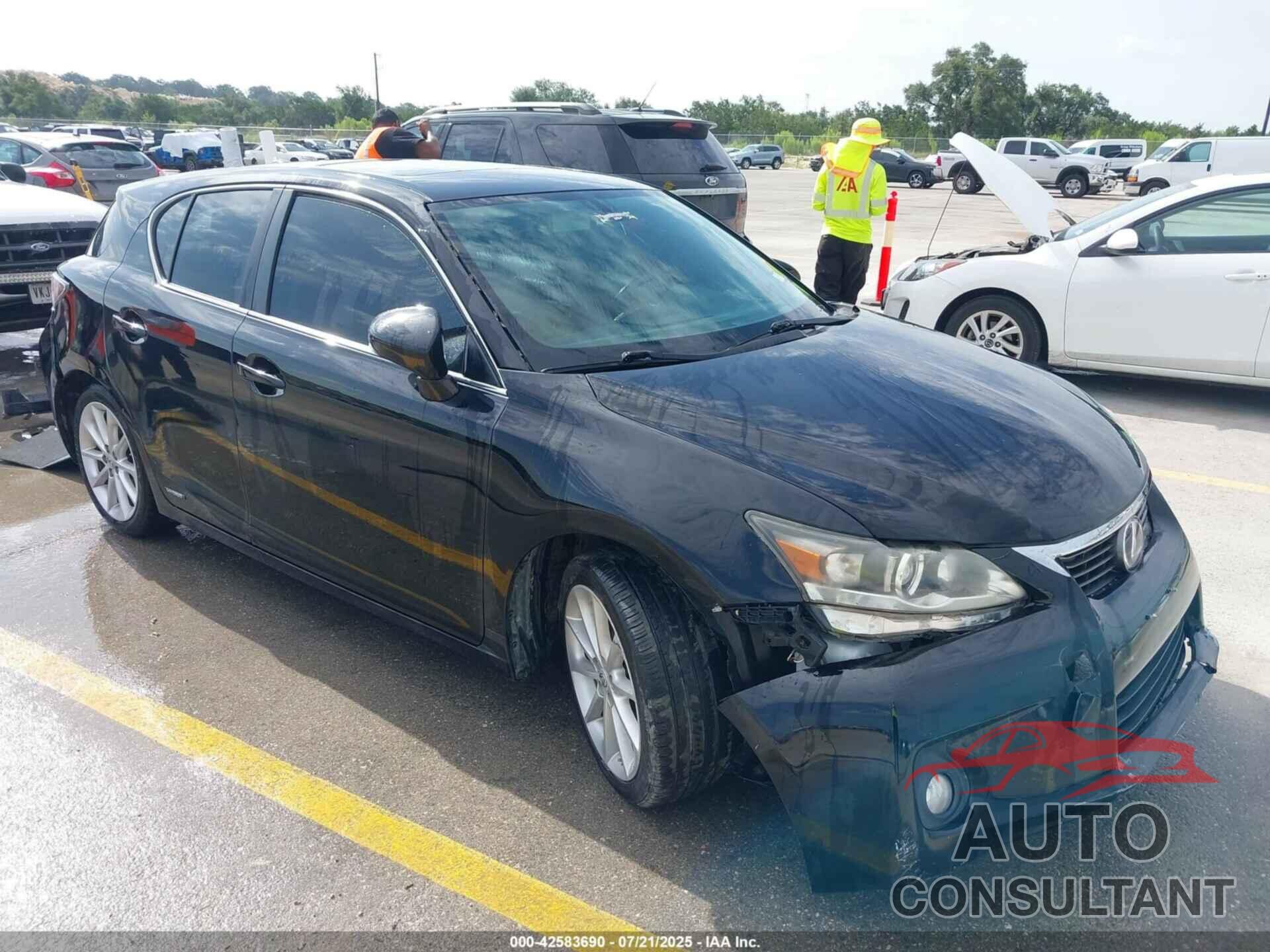 LEXUS CT 200H 2012 - JTHKD5BHXC2074286