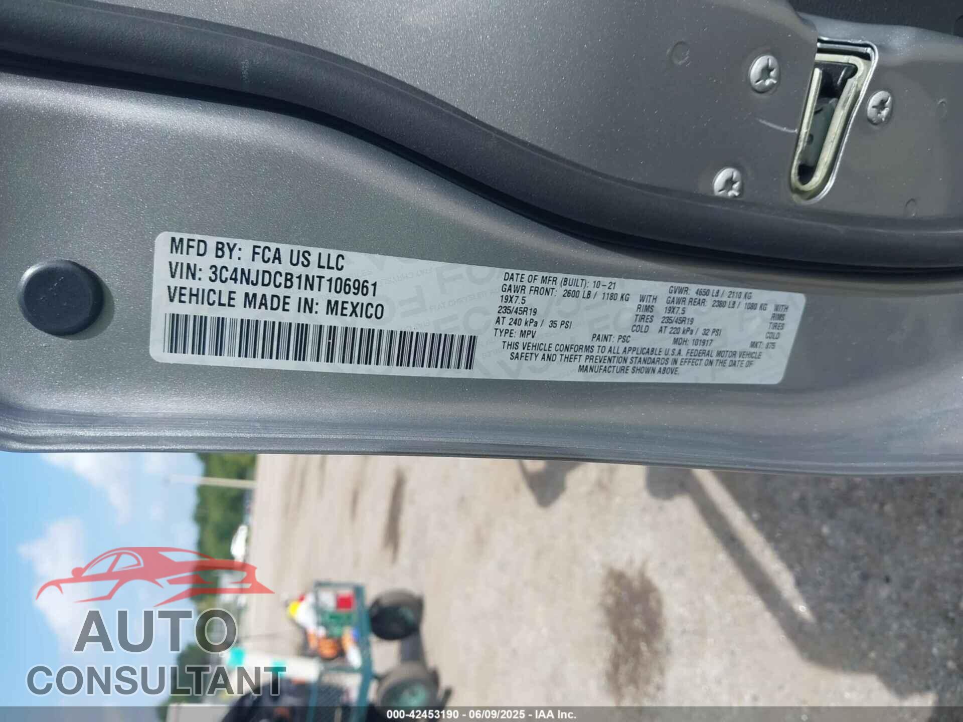 JEEP COMPASS 2022 - 3C4NJDCB1NT106961