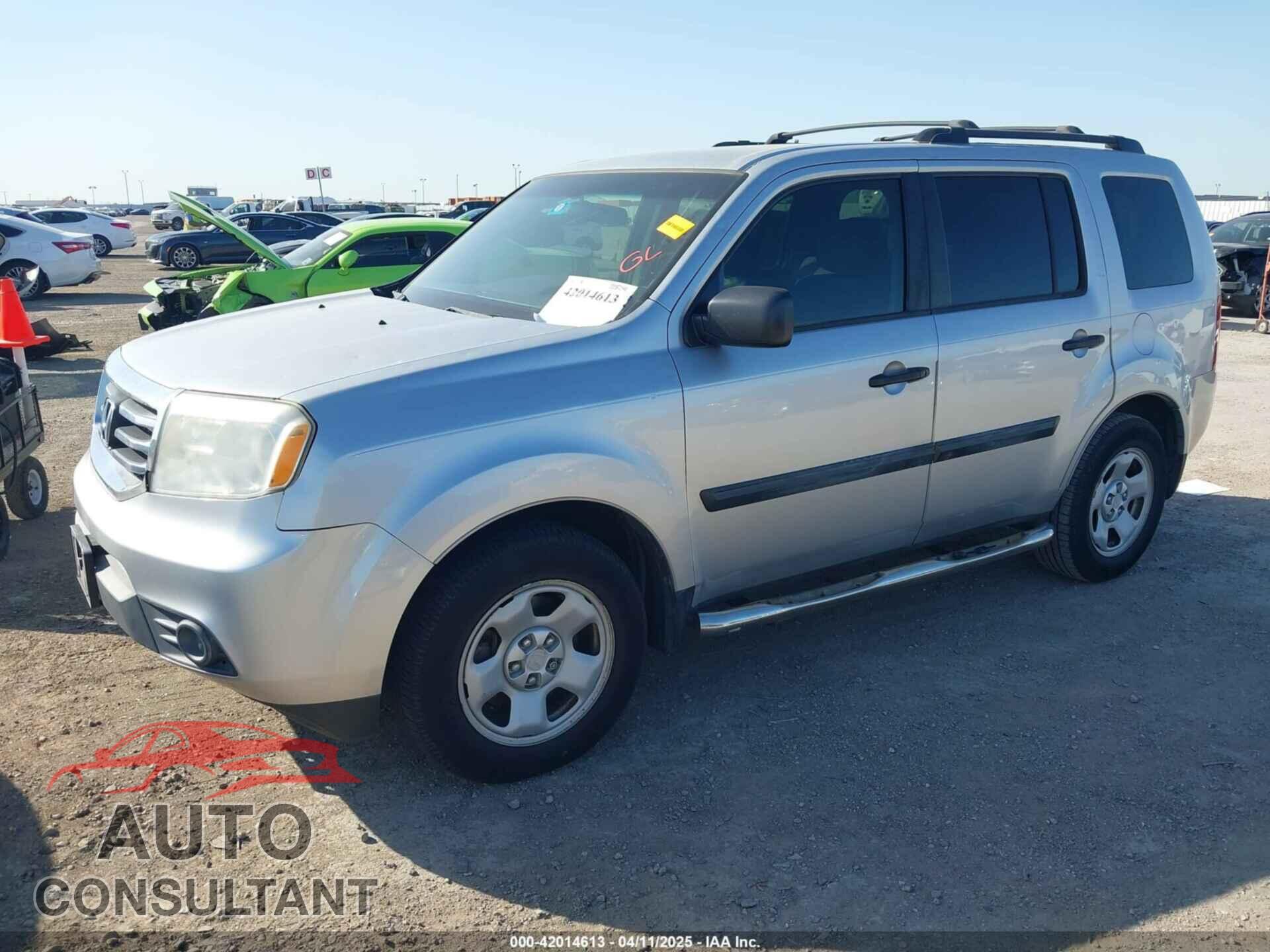 HONDA PILOT 2013 - 5FNYF3H25DB014878