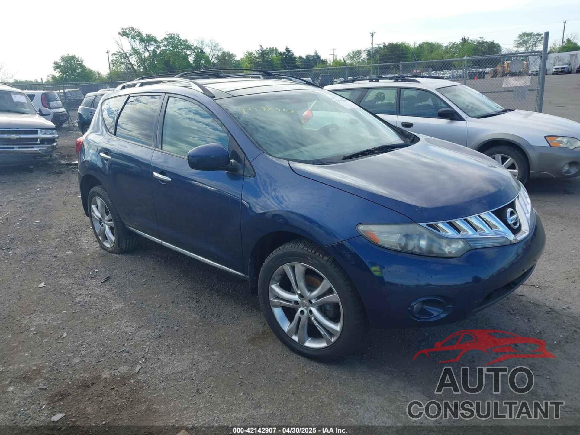 NISSAN MURANO 2009 - JN8AZ18WX9W160247