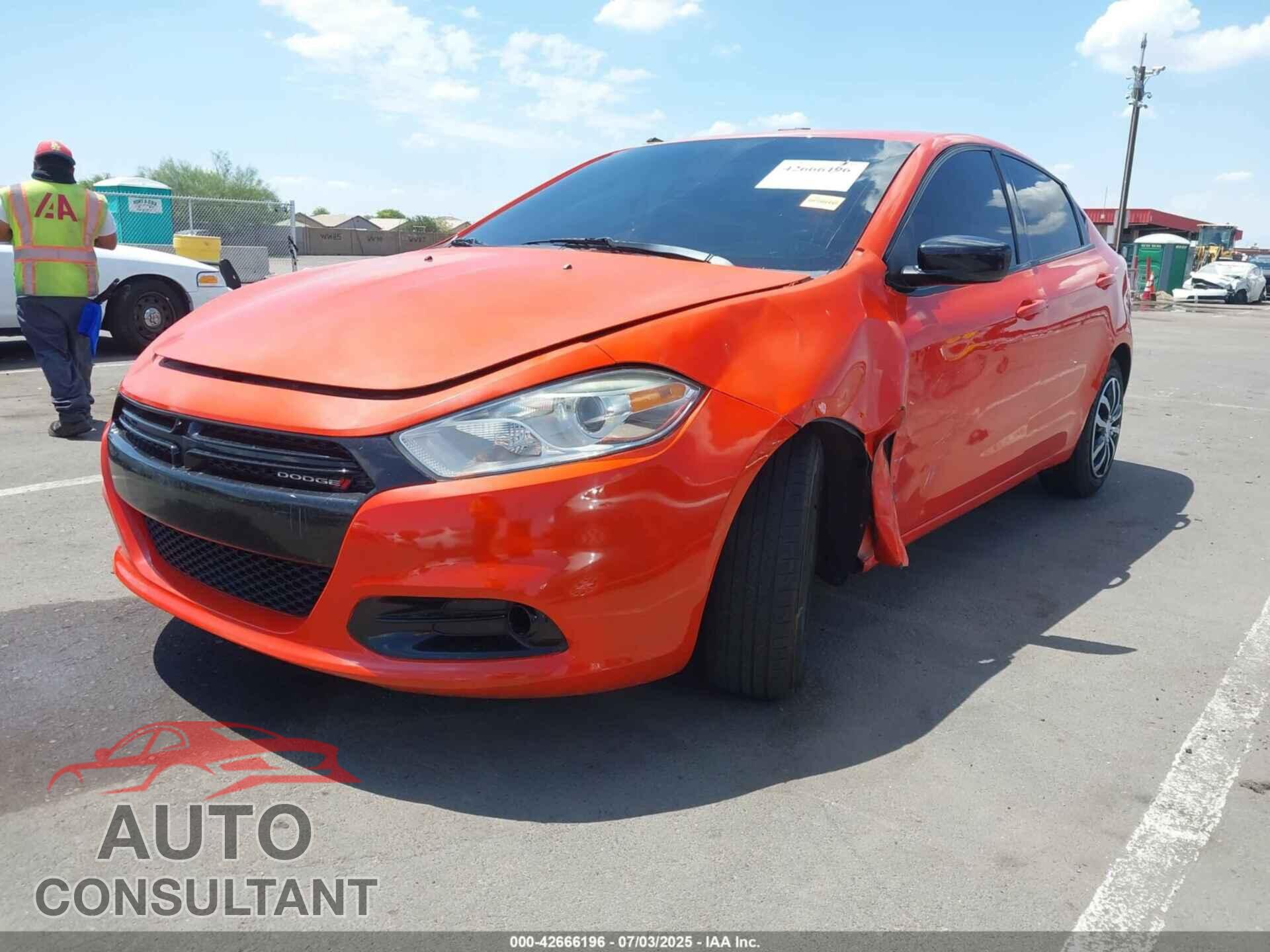 DODGE DART 2015 - 1C3CDFBB4FD378007