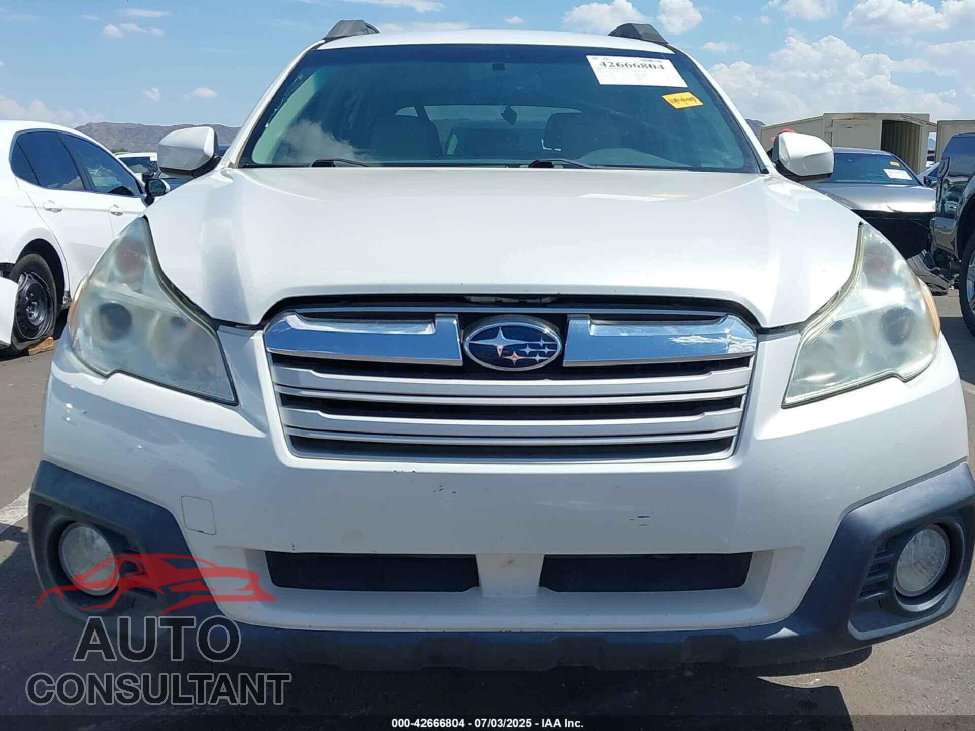 SUBARU OUTBACK 2014 - 4S4BRBCC2E3211525