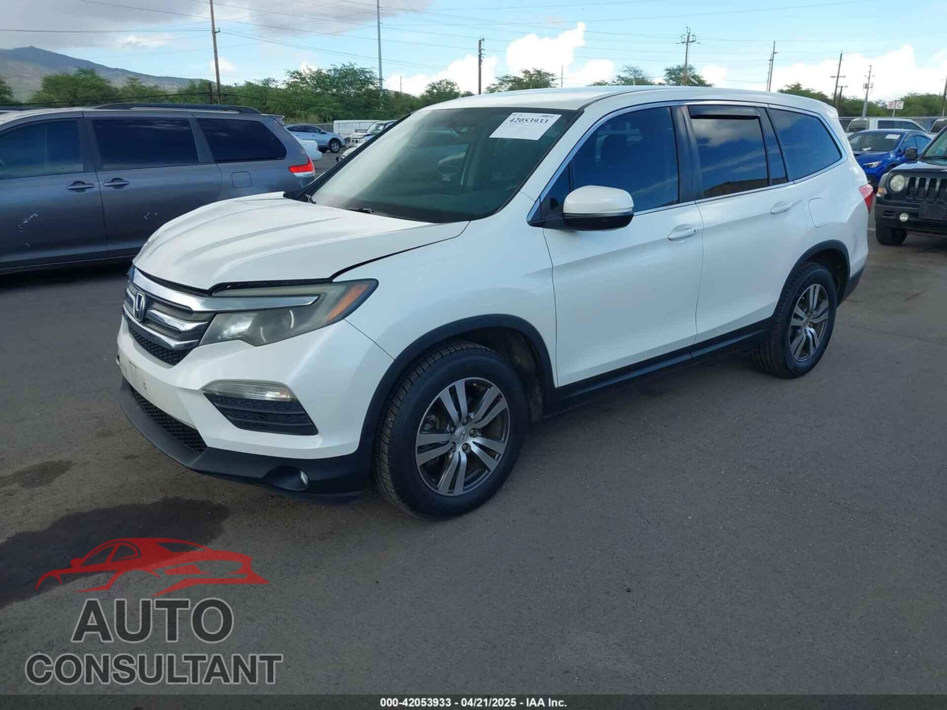 HONDA PILOT 2017 - 5FNYF5H36HB023020