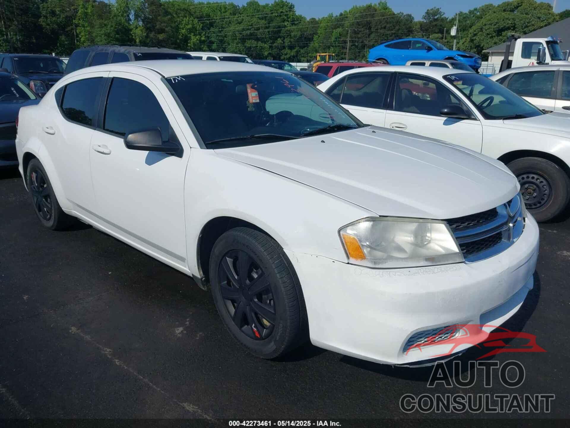DODGE AVENGER 2012 - 1C3CDZAB4CN325154