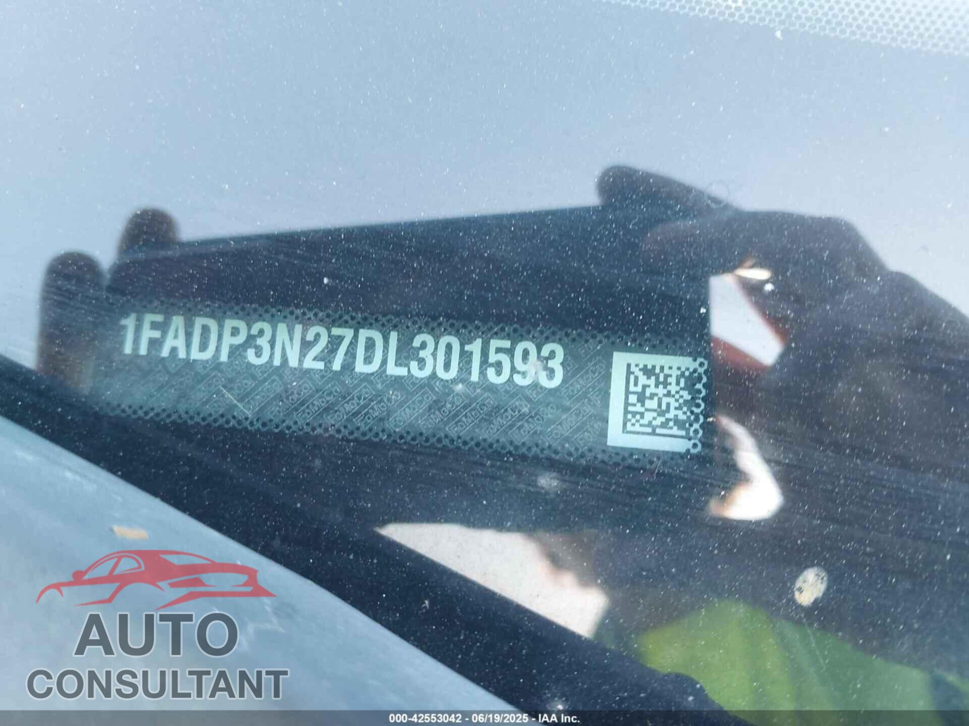 FORD FOCUS 2013 - 1FADP3N27DL301593