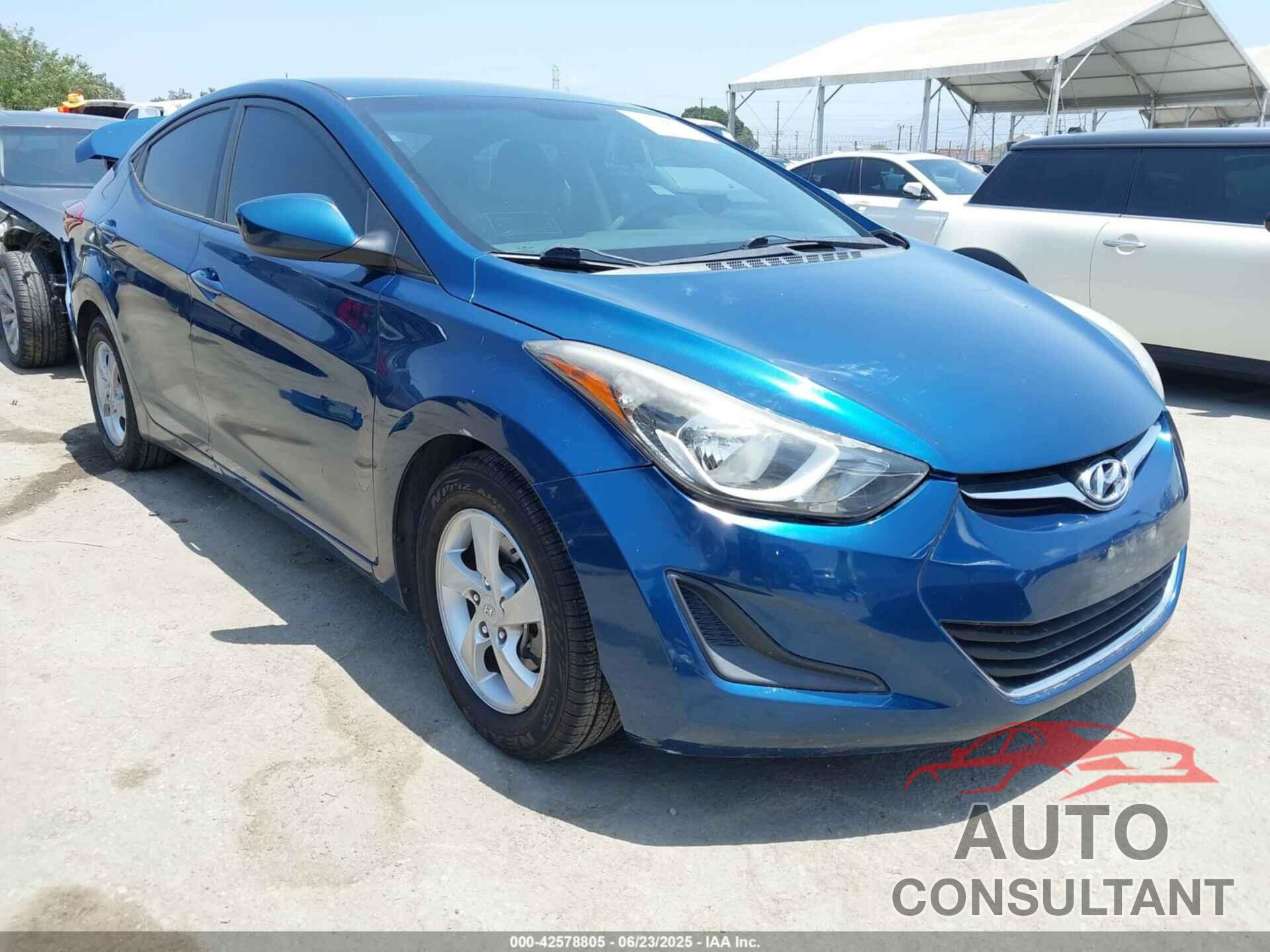HYUNDAI ELANTRA 2014 - KMHDH4AE6EU201098