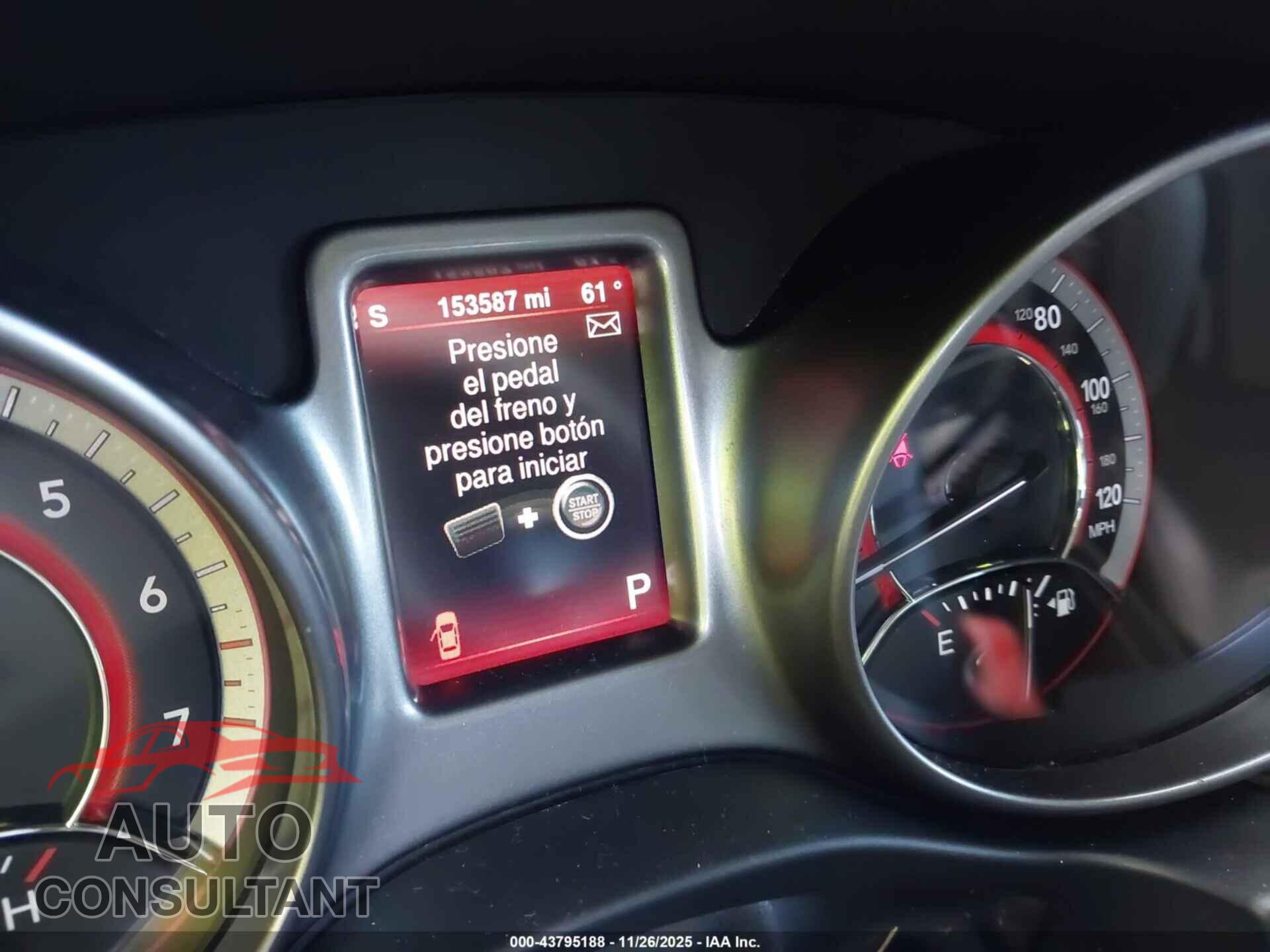 DODGE JOURNEY 2015 - 3C4PDCGB9FT654437