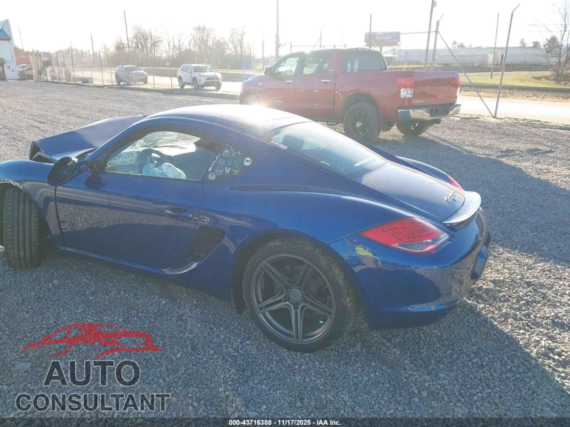 PORSCHE CAYMAN 2012 - WP0AA2A87CS760162