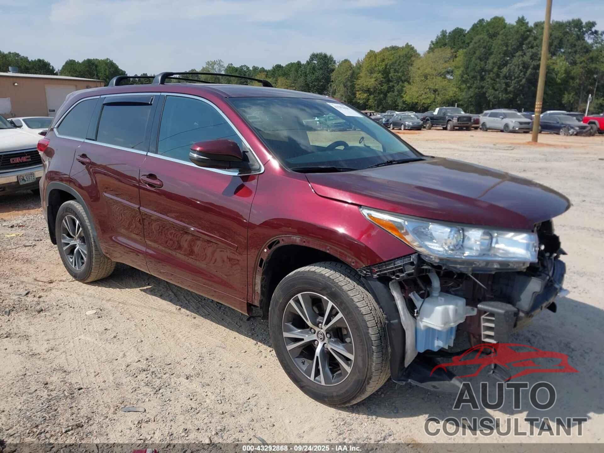 TOYOTA HIGHLANDER 2017 - 5TDBZRFH0HS442513
