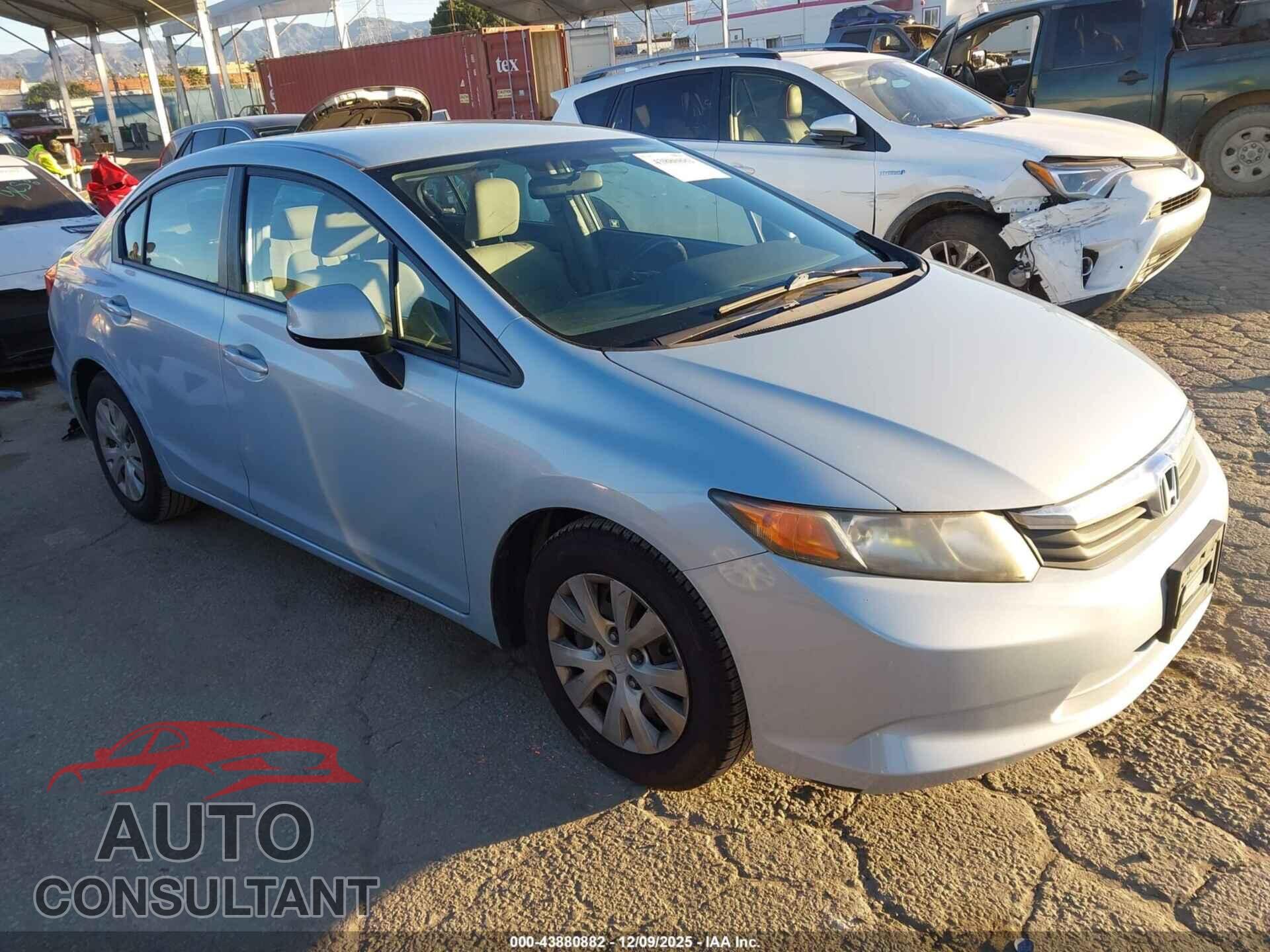 HONDA CIVIC 2012 - 19XFB2F52CE360482