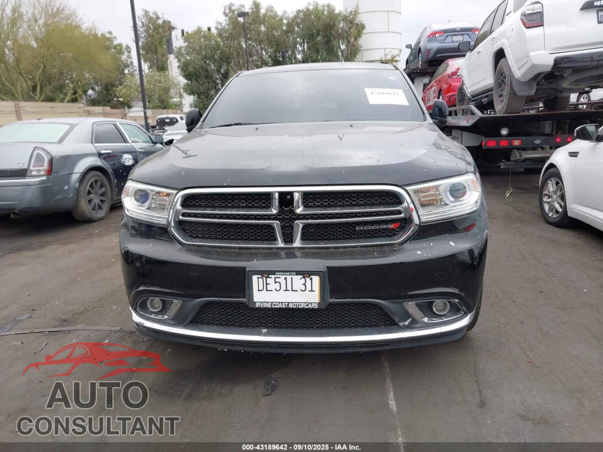 DODGE DURANGO 2017 - 1C4RDHAG4HC709191