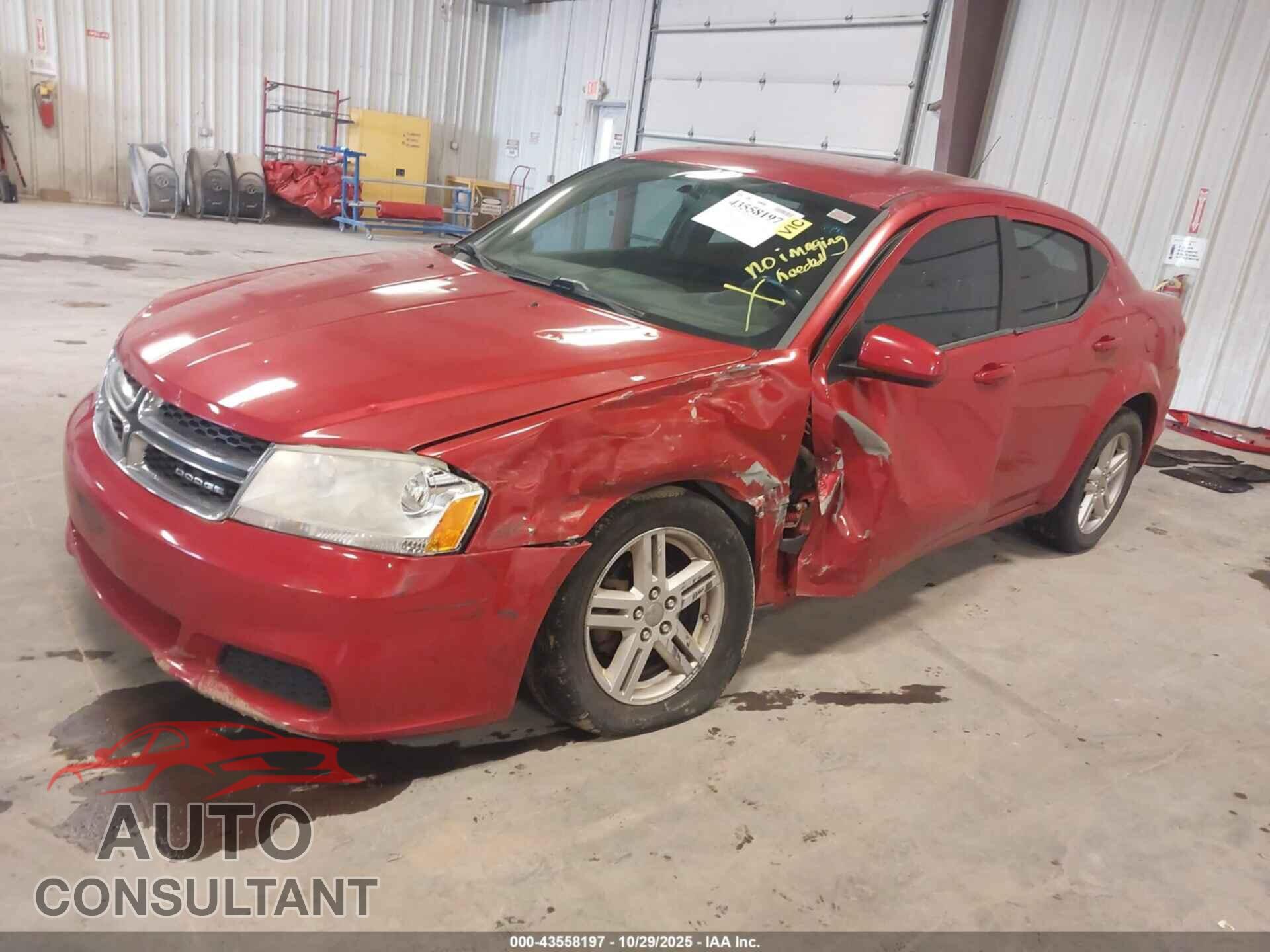 DODGE AVENGER 2011 - 1B3BD1FB7BN528329